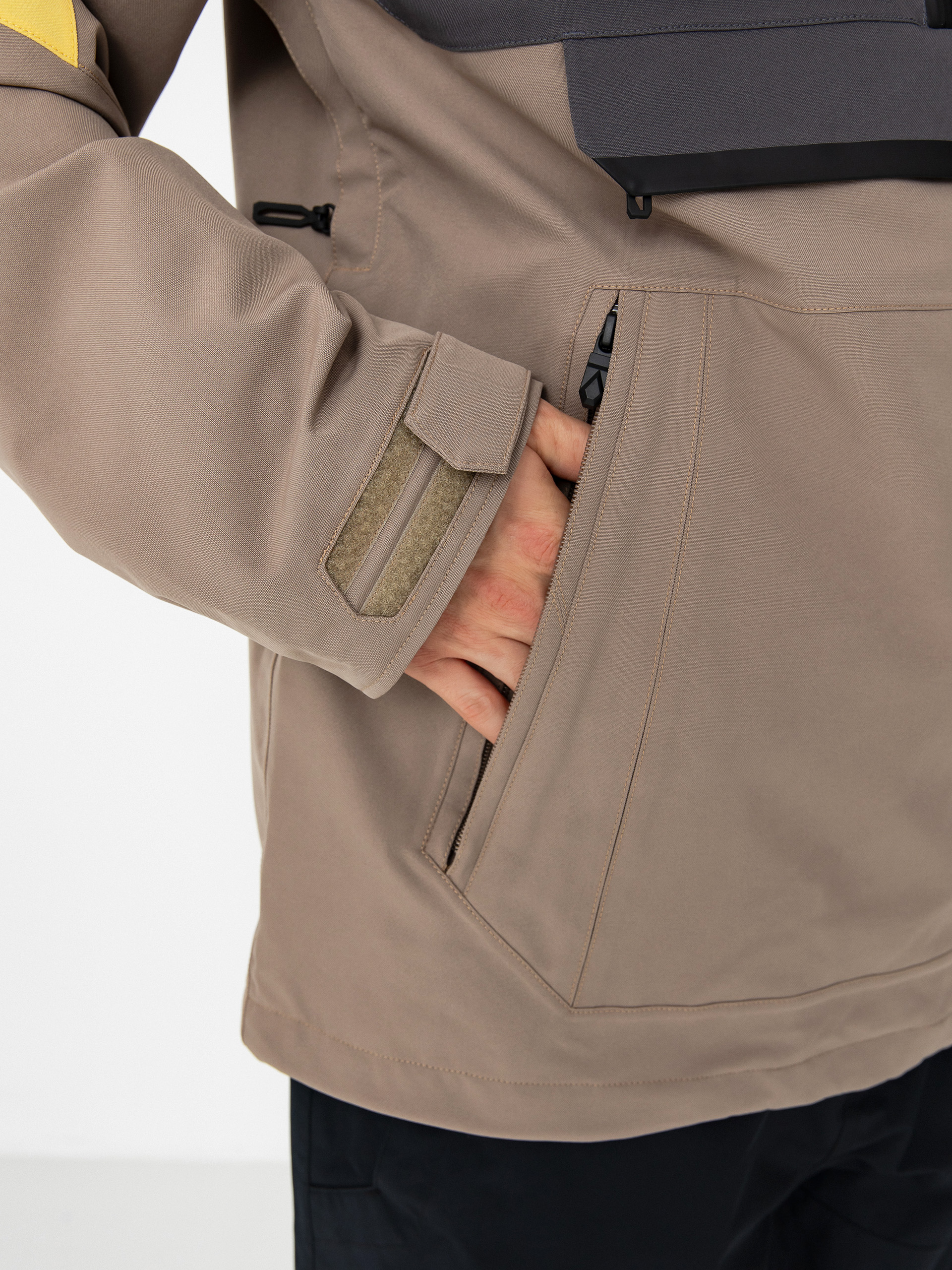 Чоловіча Сноубордична куртка Volcom Brighton Pullover (chestnut brown)