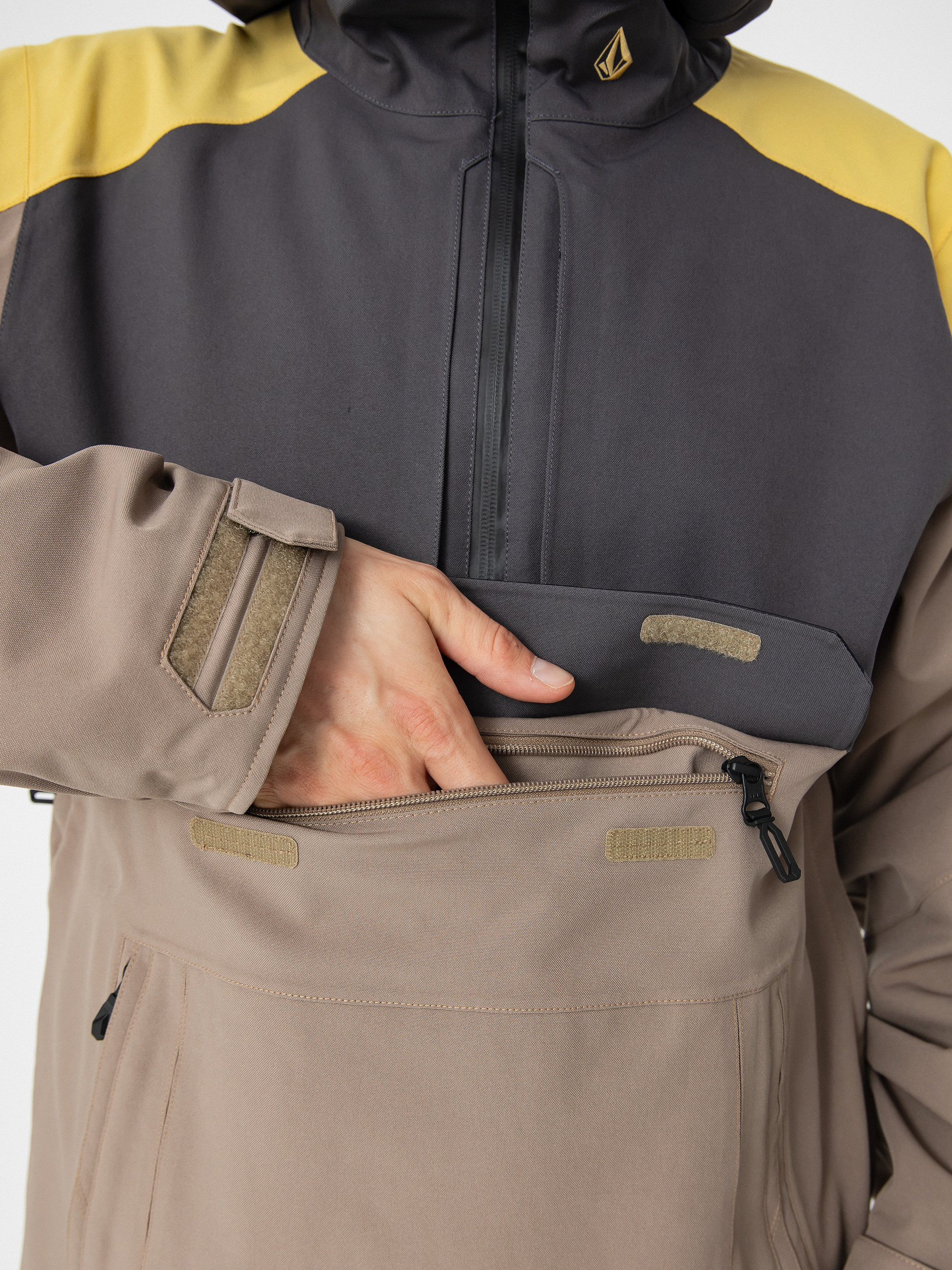 Чоловіча Сноубордична куртка Volcom Brighton Pullover (chestnut brown)