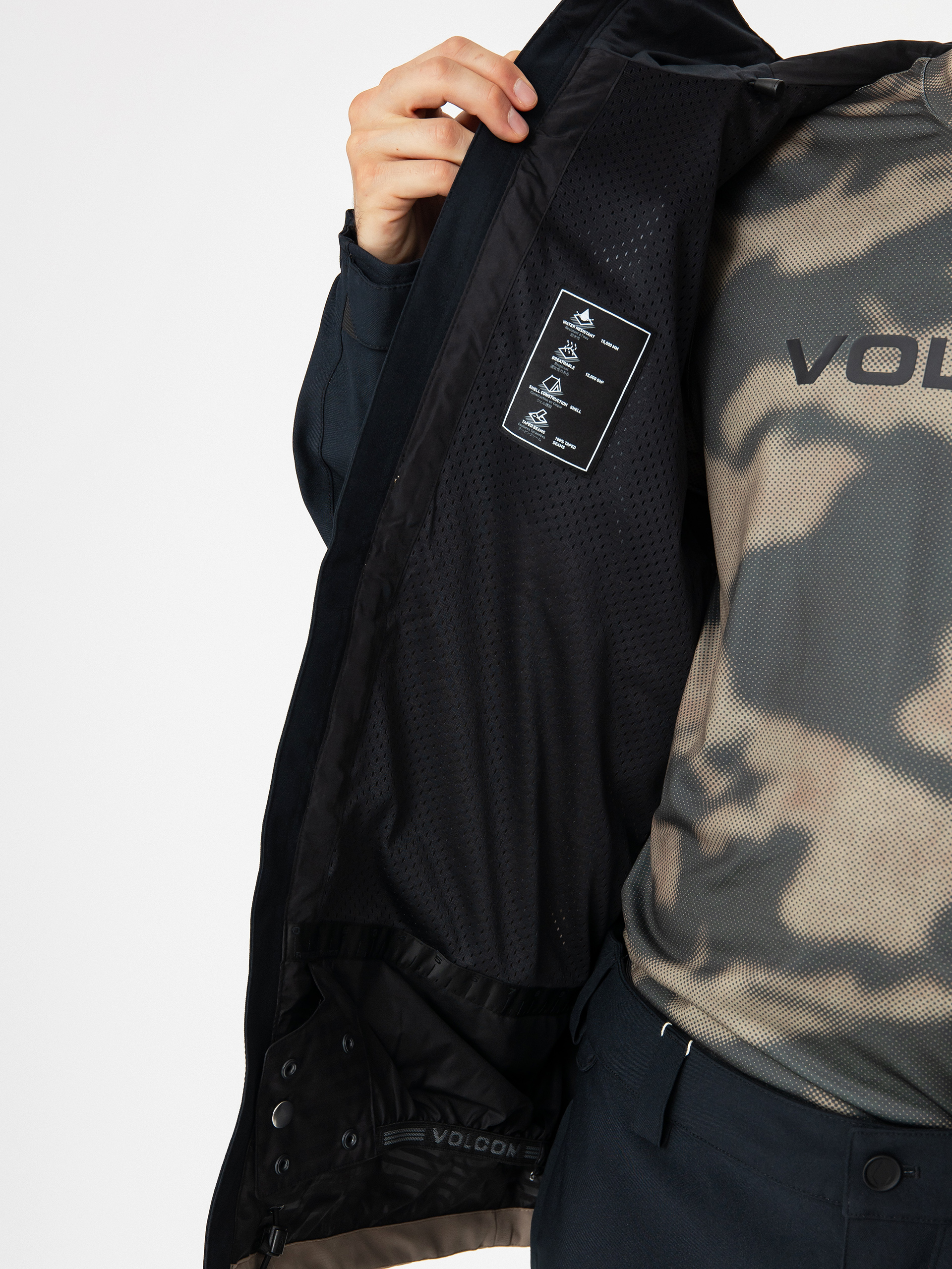 Чоловіча Сноубордична куртка Volcom Brighton Full Zip (chestnut brown)