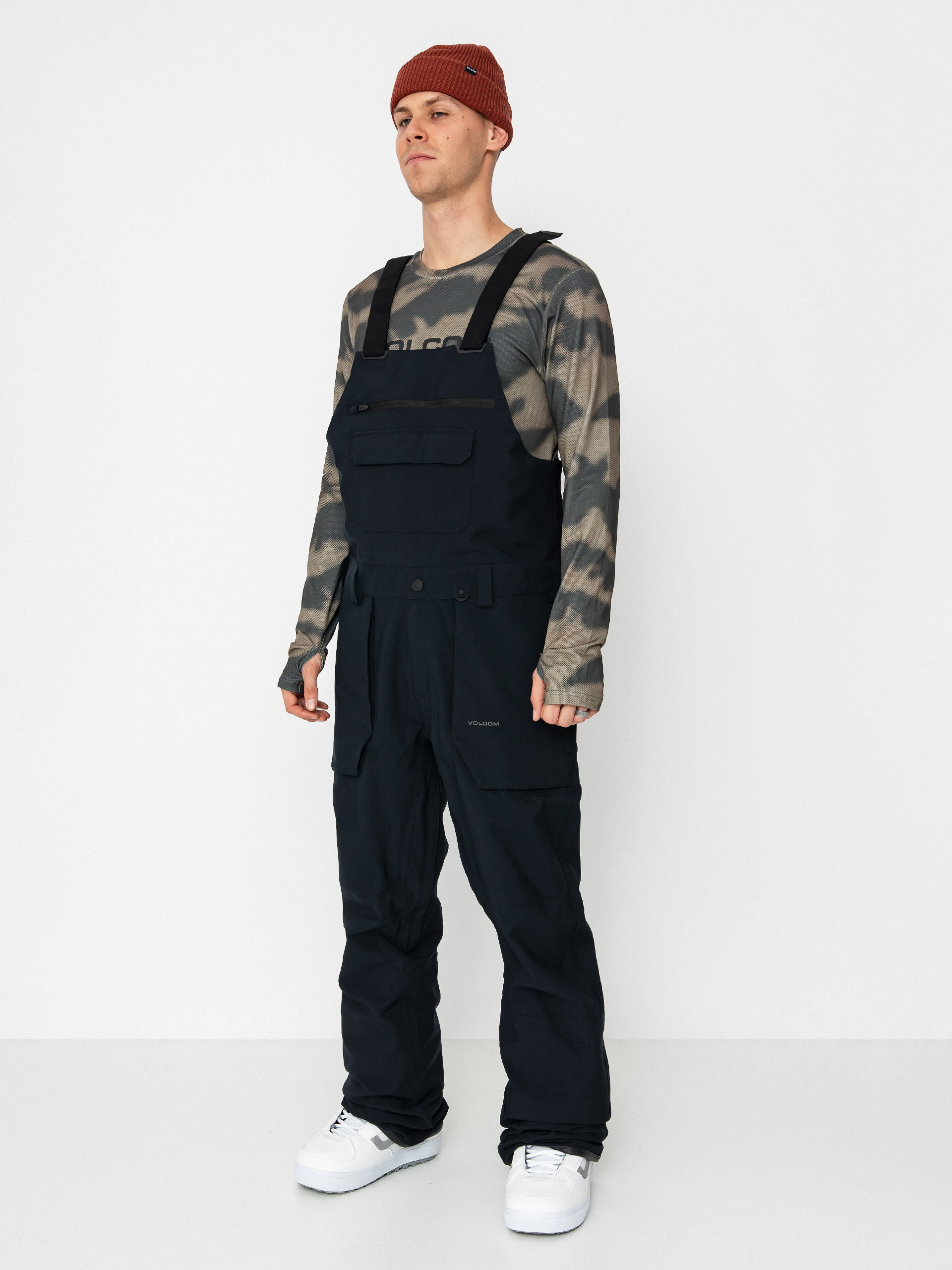 Чоловічі Сноубордичні штани Volcom Roan Bib Overall (black)