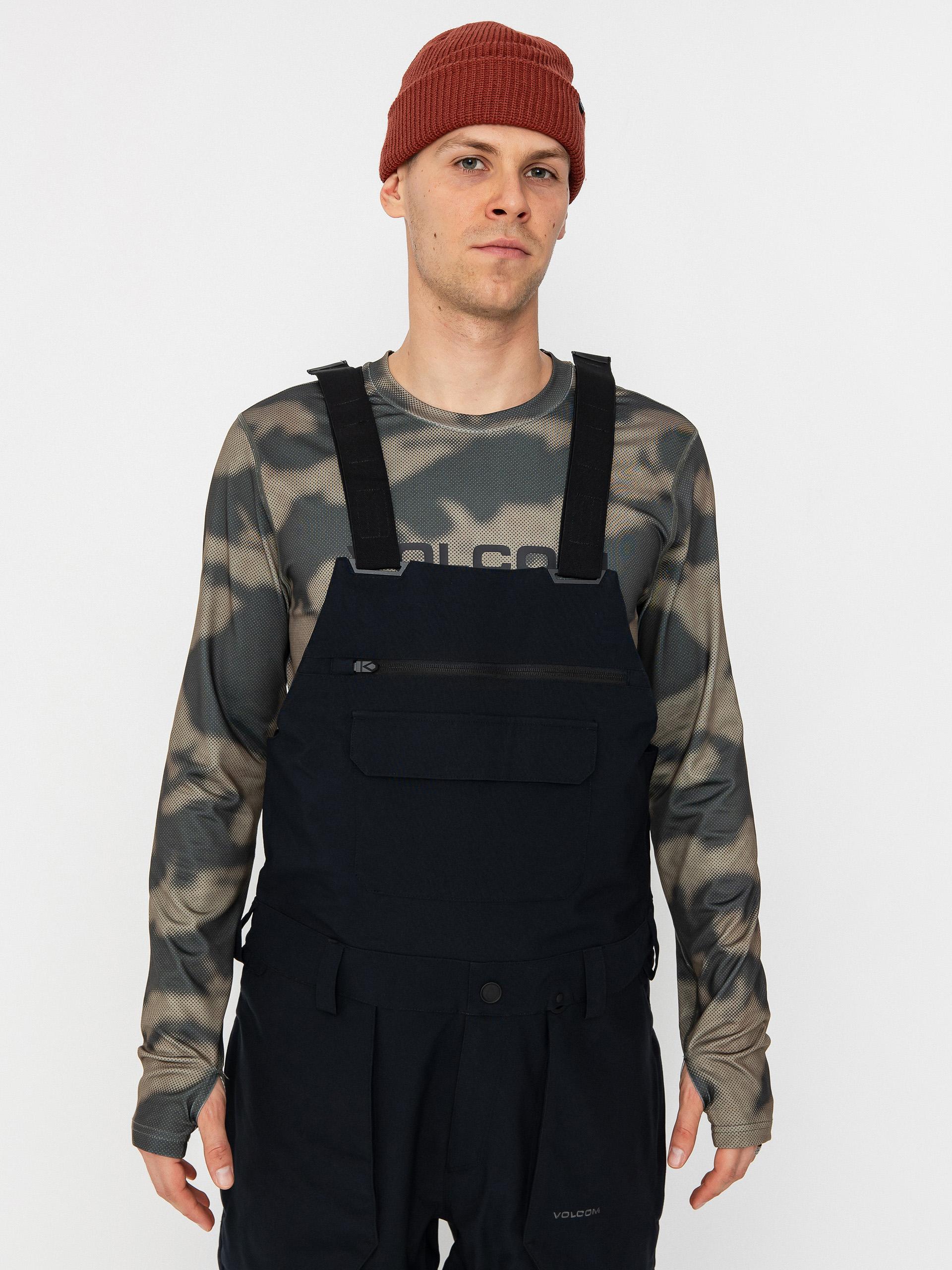 Чоловічі Сноубордичні штани Volcom Roan Bib Overall (black)