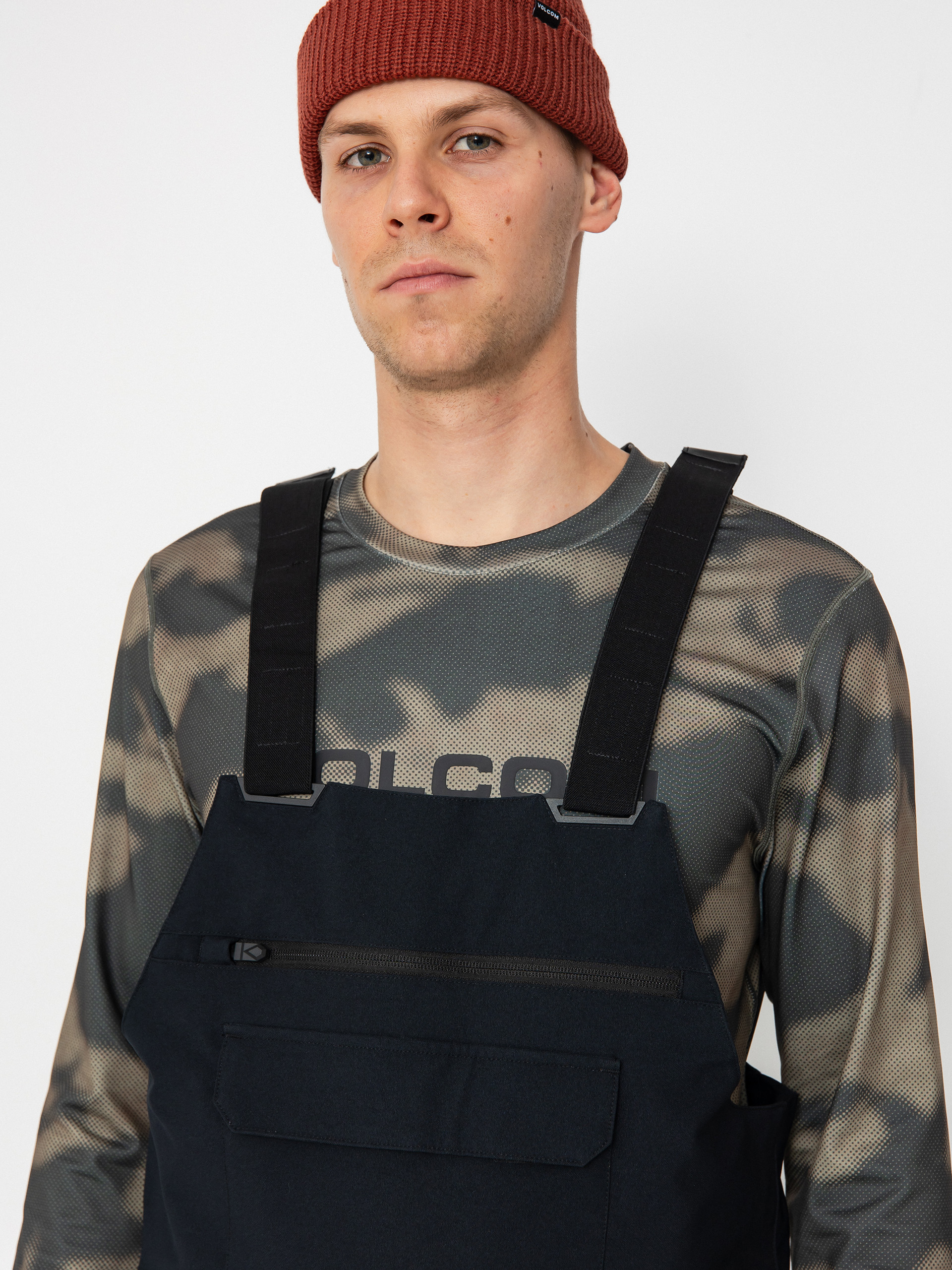 Чоловічі Сноубордичні штани Volcom Roan Bib Overall (black)