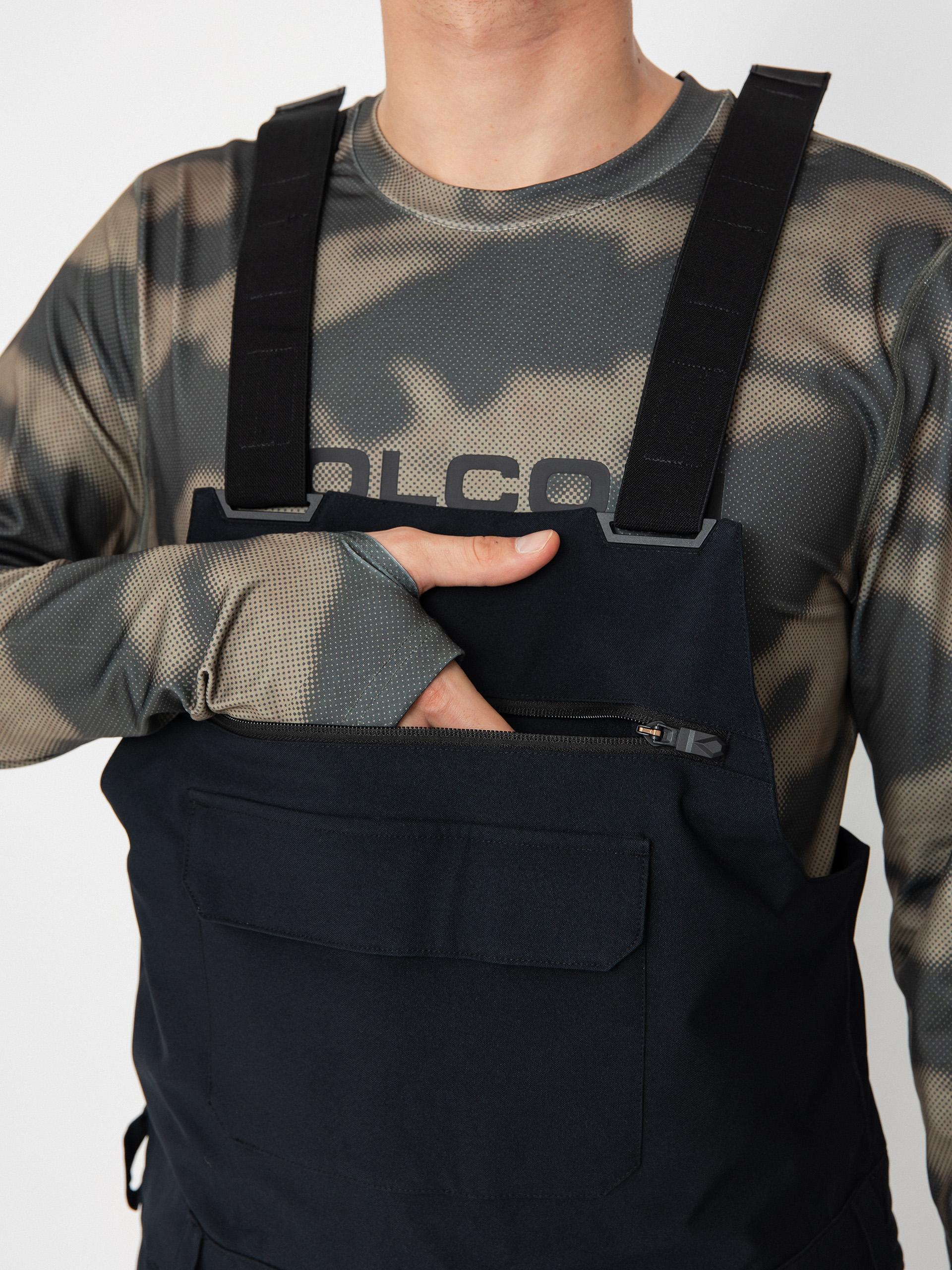 Чоловічі Сноубордичні штани Volcom Roan Bib Overall (black)