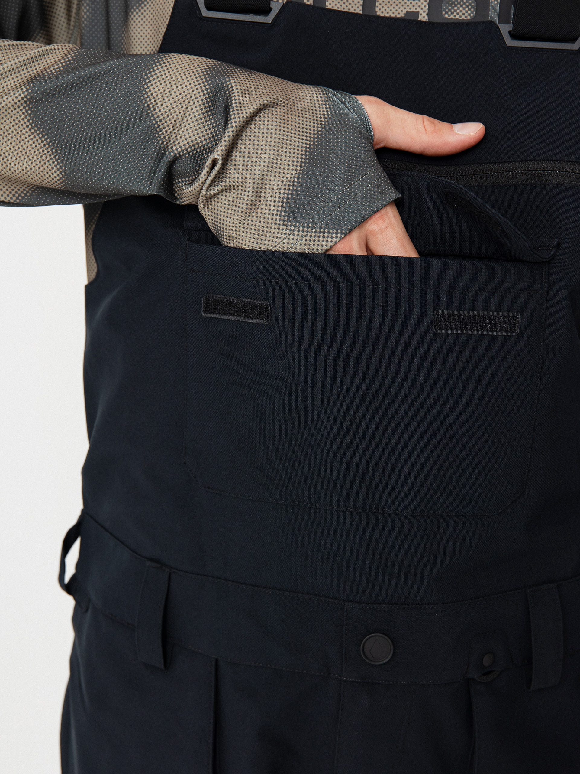 Чоловічі Сноубордичні штани Volcom Roan Bib Overall (black)