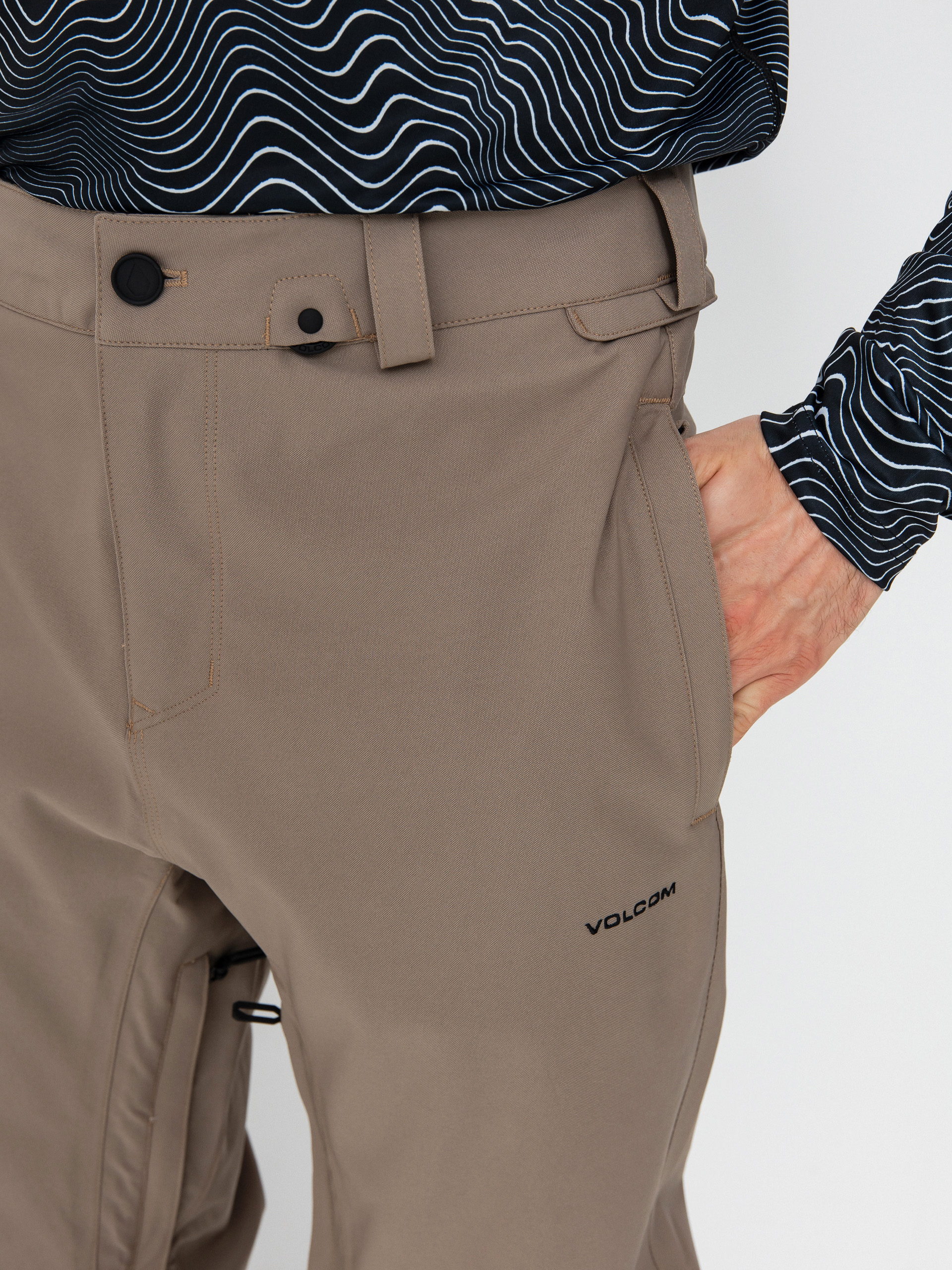 Чоловічі Сноубордичні штани Volcom Freakin Snow Chino (chestnut brown)