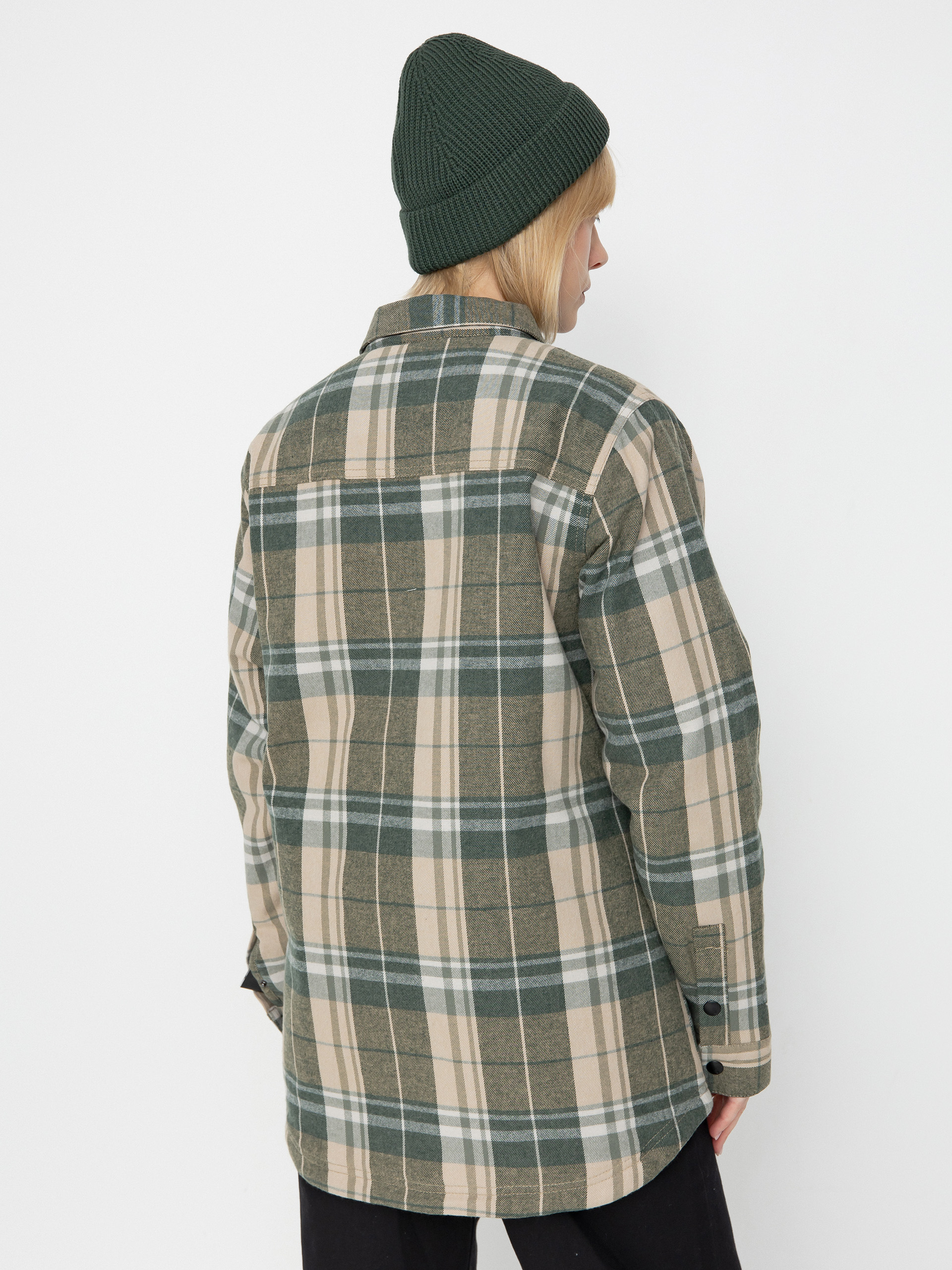 Жіноча Сноубордична куртка Volcom Ins Riding Flannel (sand)