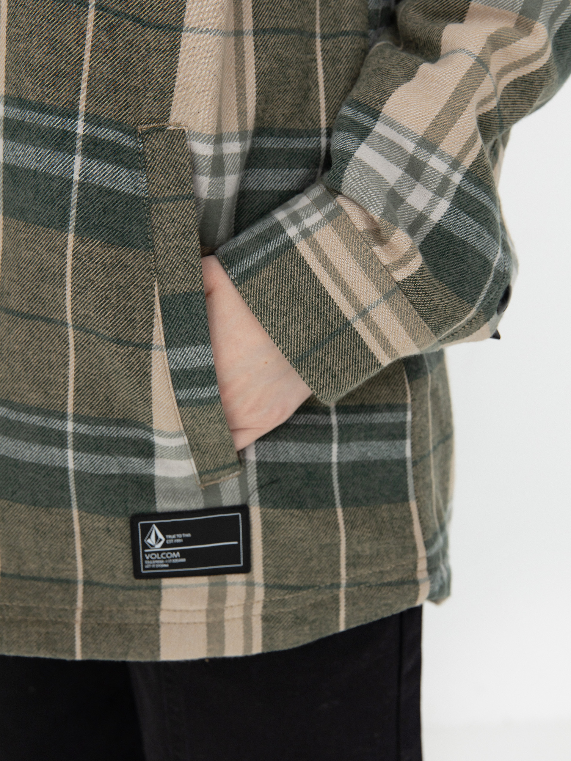 Жіноча Сноубордична куртка Volcom Ins Riding Flannel (sand)