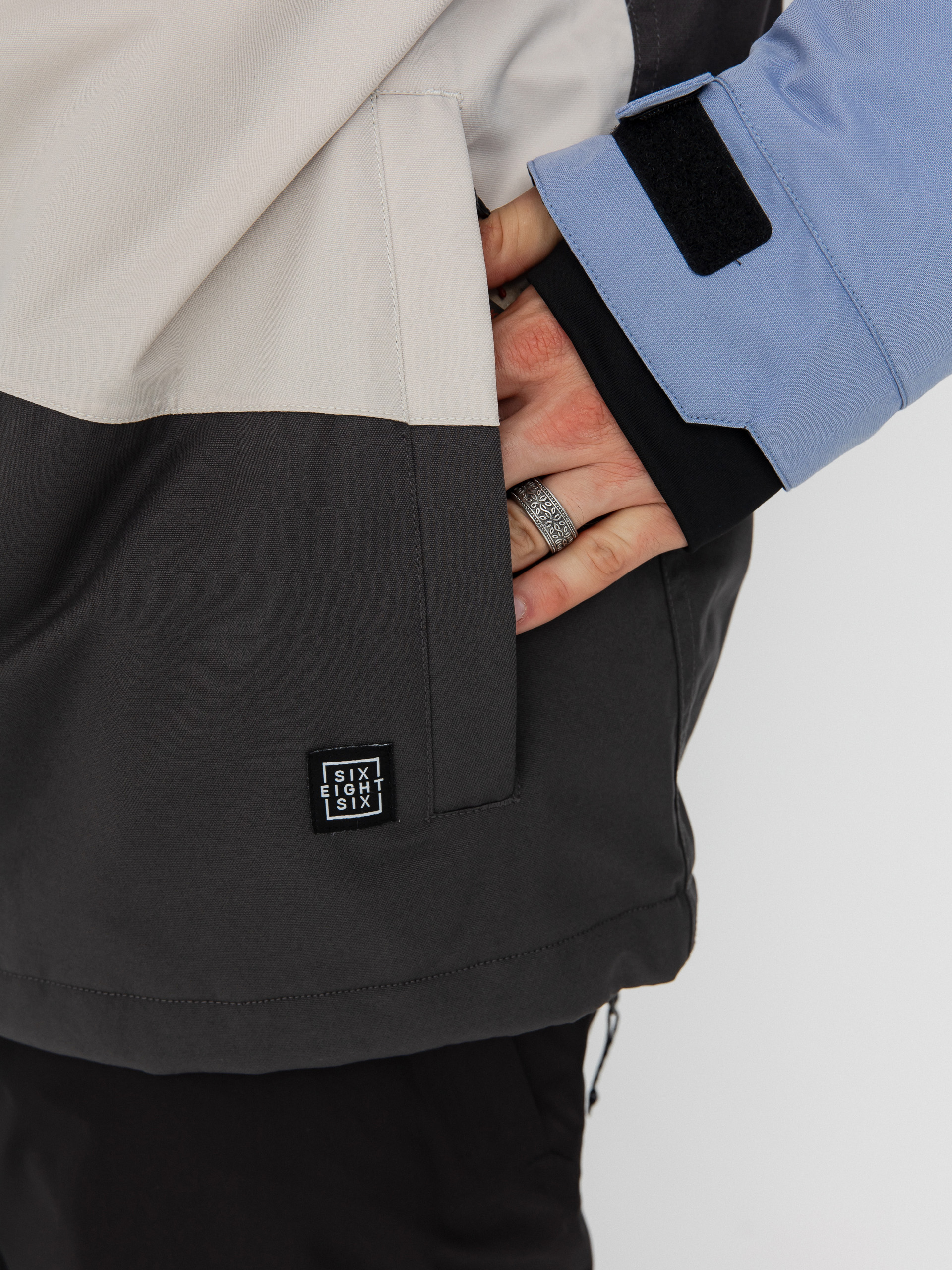 Чоловіча Сноубордична куртка 686 Geo Insulated (purple impression colorblock)