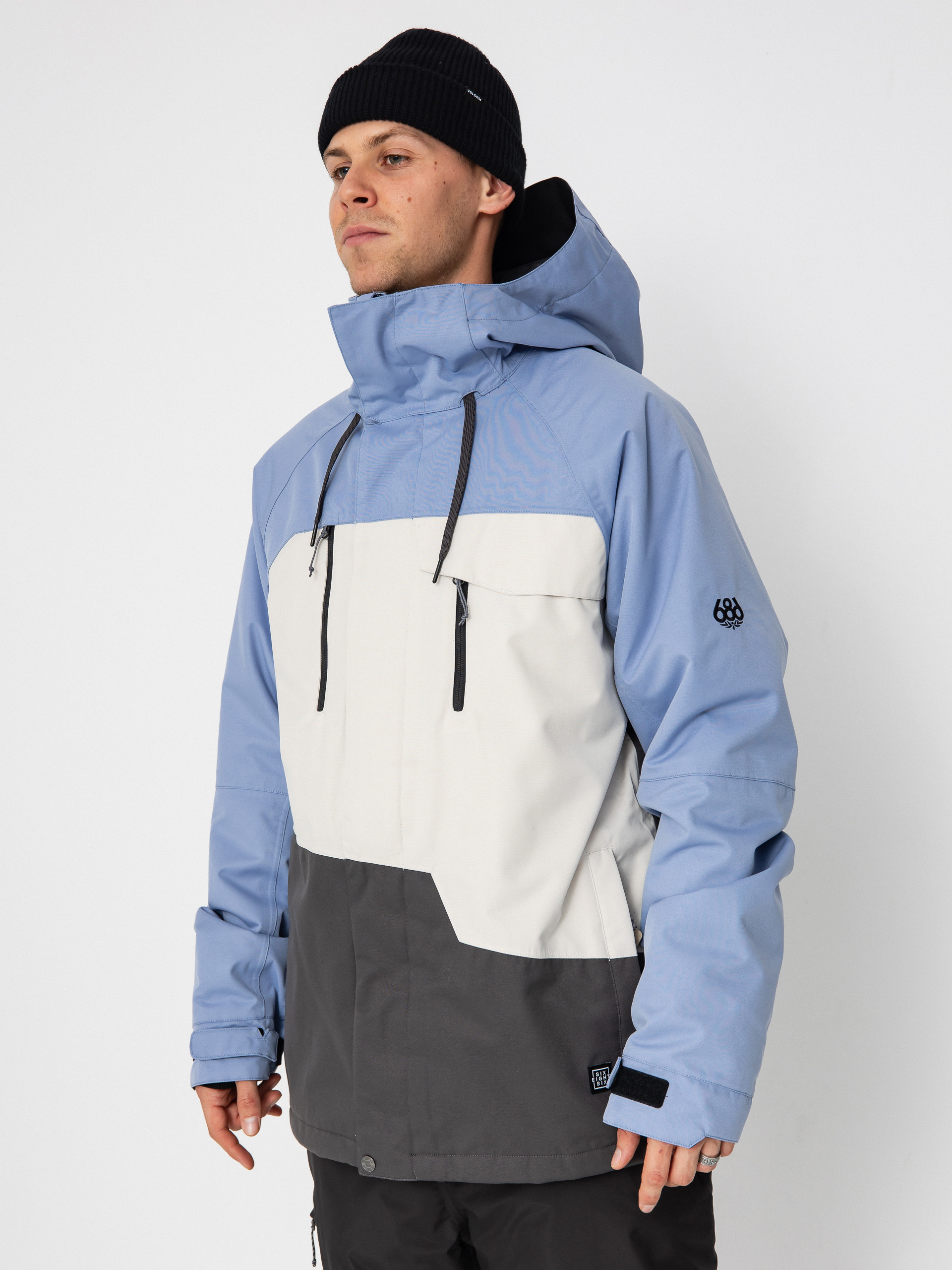 Чоловіча Сноубордична куртка 686 Geo Insulated (purple impression colorblock)