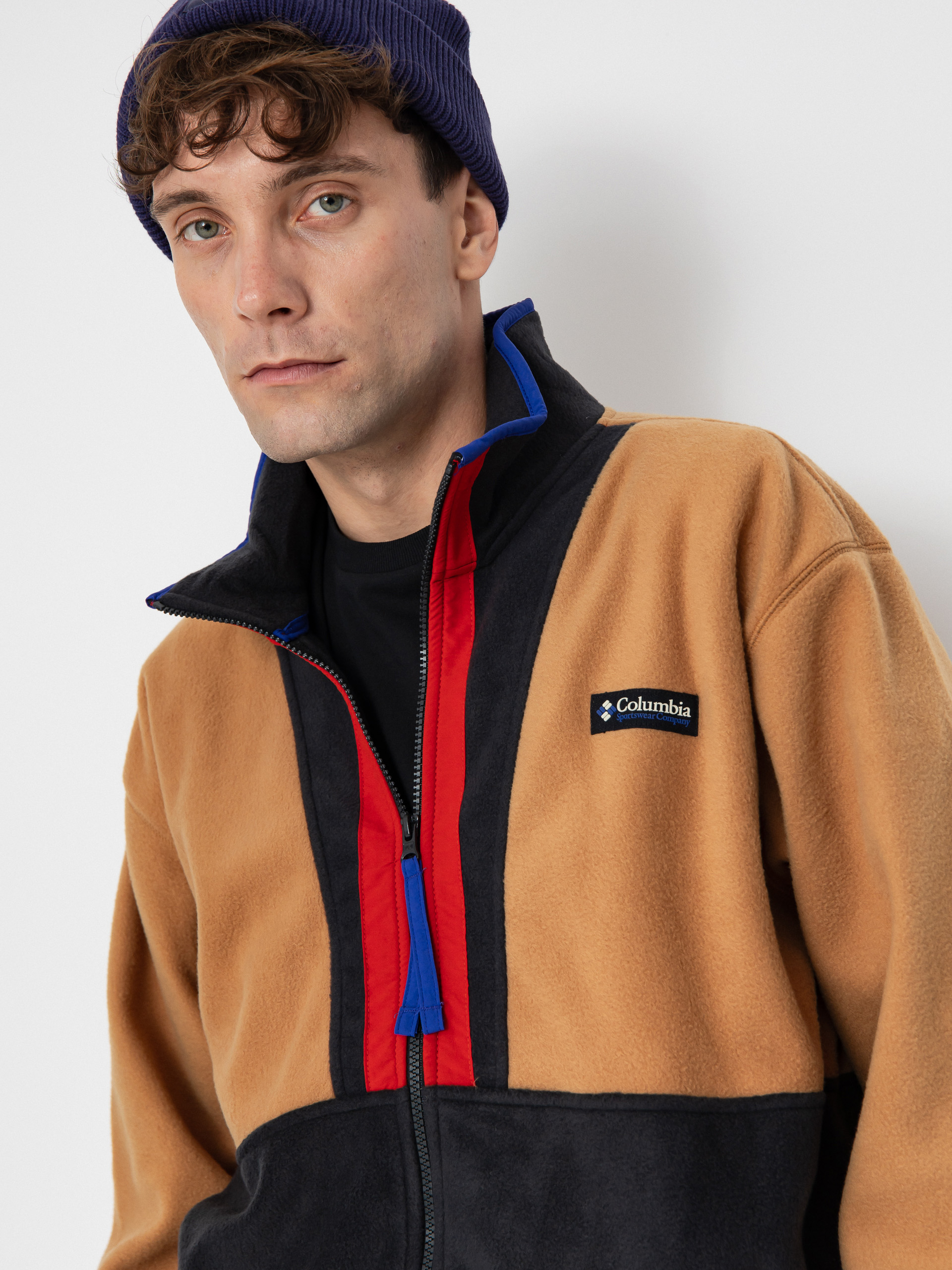 Чоловічий Флісовий светр Columbia Backbowl II Full Zip (camel brown bl)
