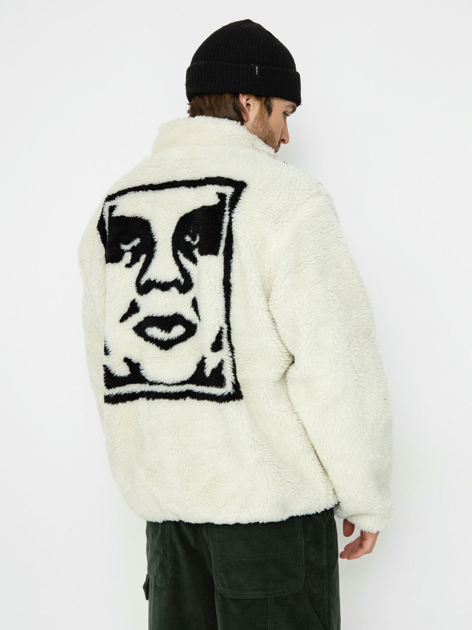 Куртка OBEY Icon Face Sherpa (unbleached)