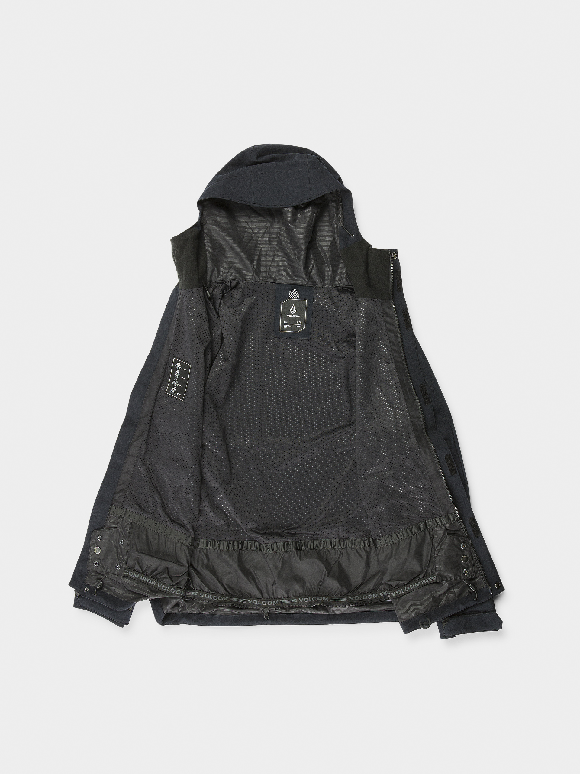 Чоловіча Сноубордична куртка Volcom Brighton Full Zip (black)