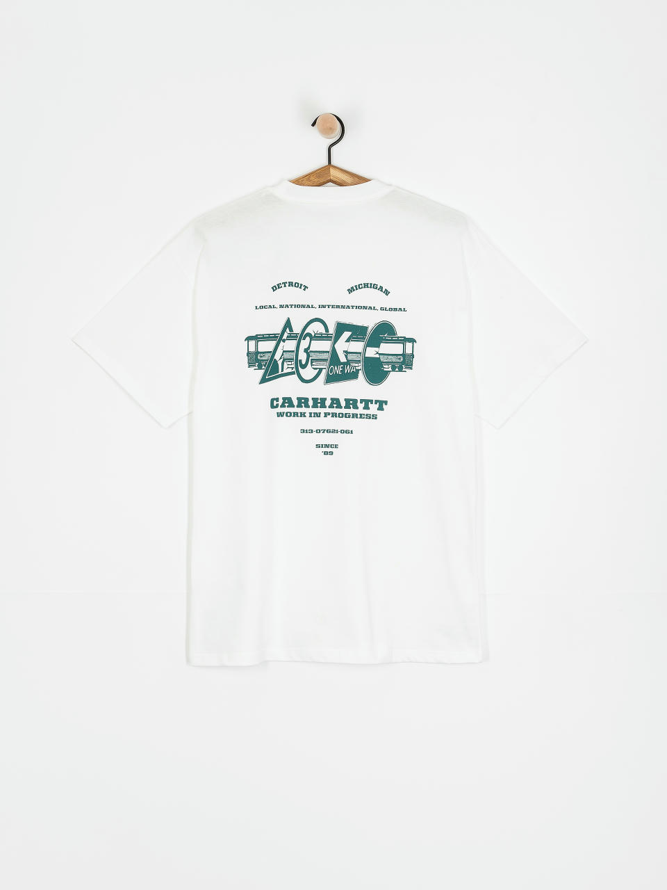 Футболка Carhartt WIP Runaway (white/malachite)