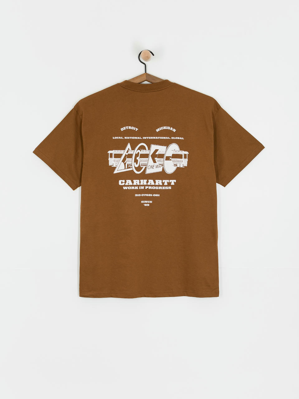 Футболка Carhartt WIP Runaway (hamilton brown/white)