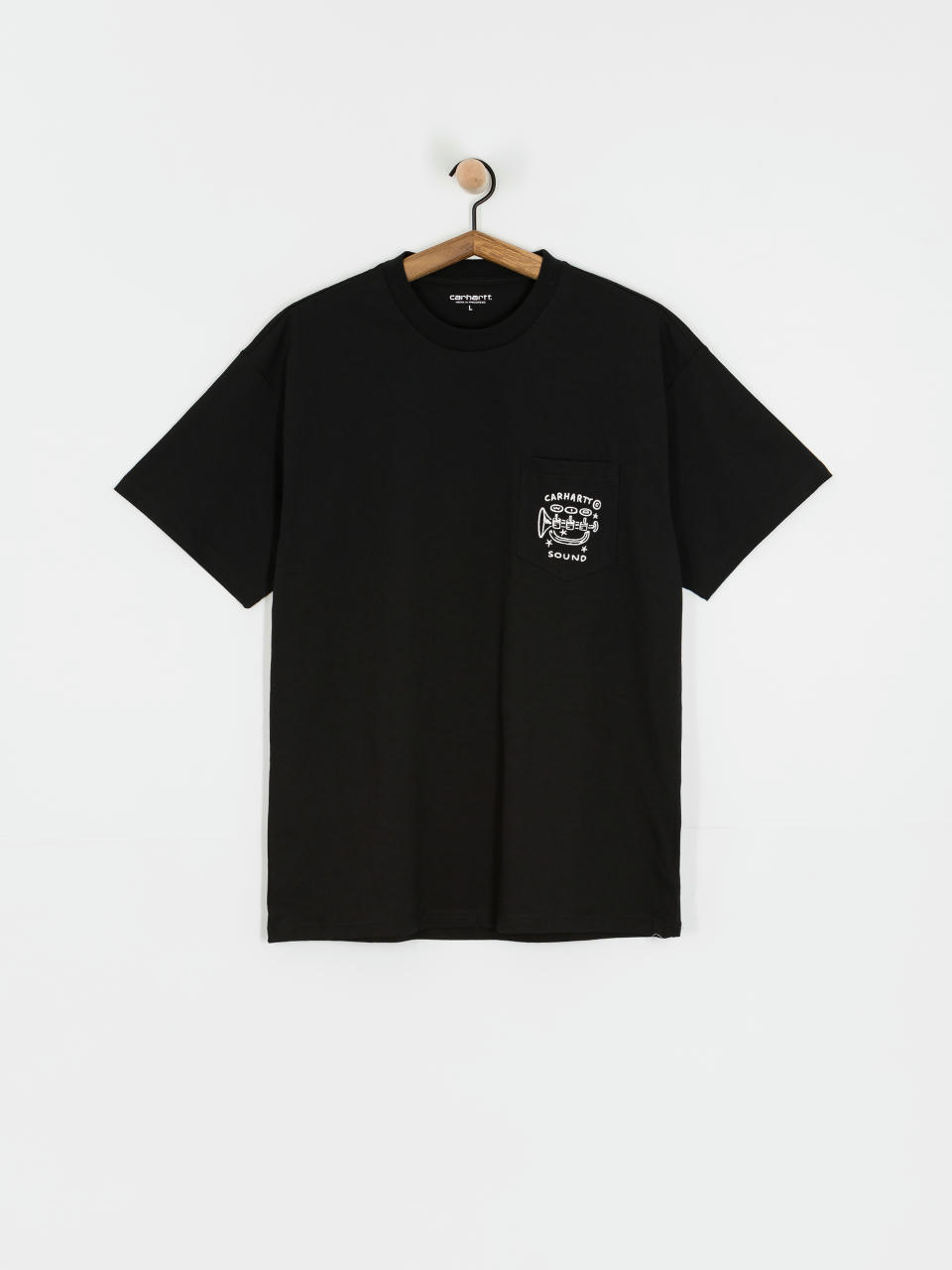 Футболка Carhartt WIP Fragments Pocket (black/white)