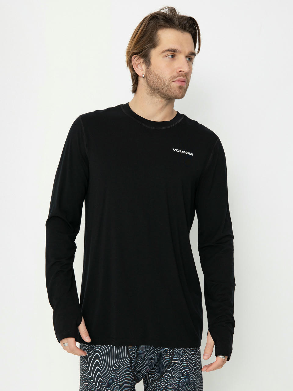 Чоловічий Термолонгслів Volcom M Merino Blend Crew (black)