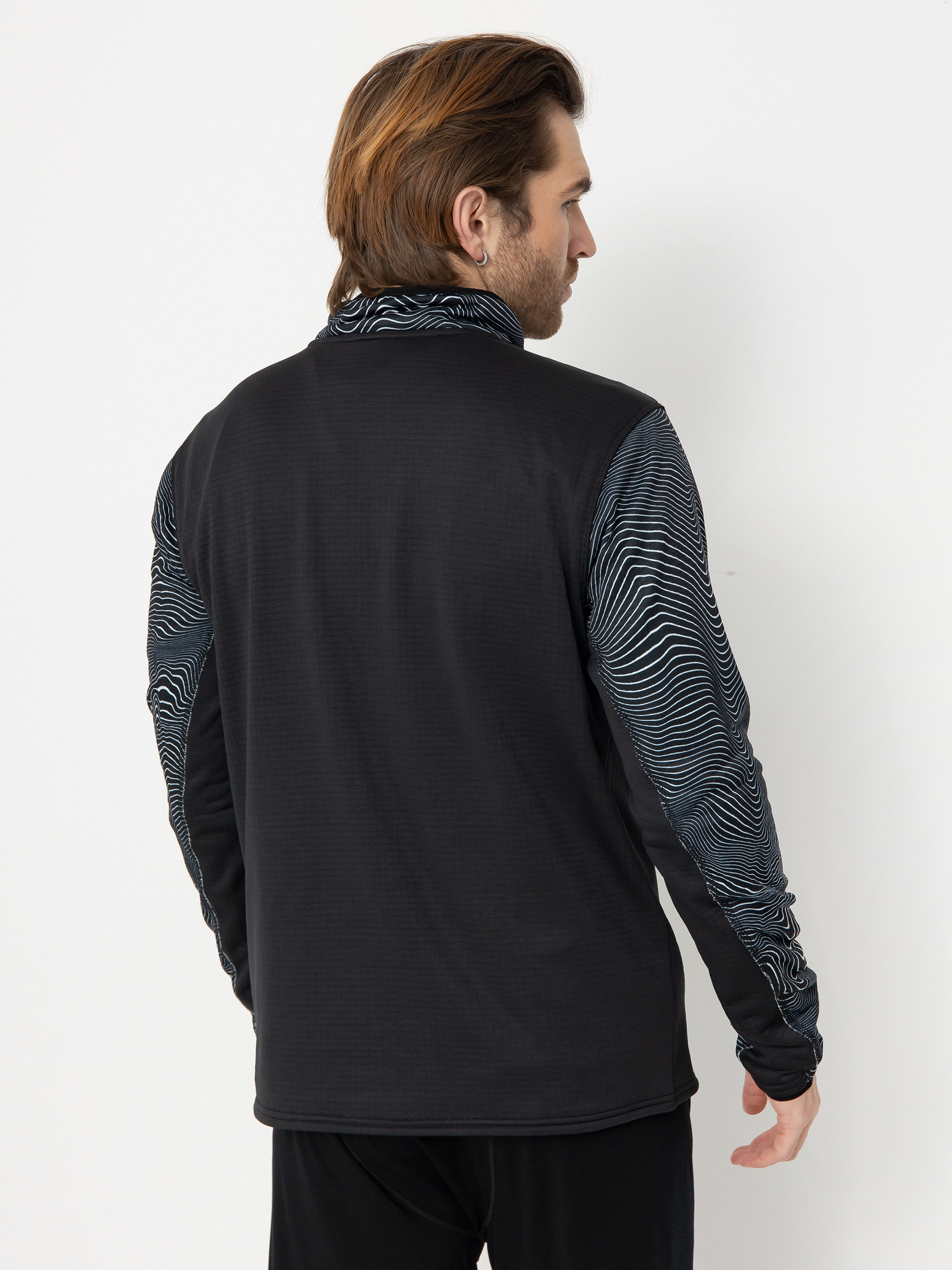 Чоловіча Термосвітшот Volcom Gridlock Mock Neck (black print)