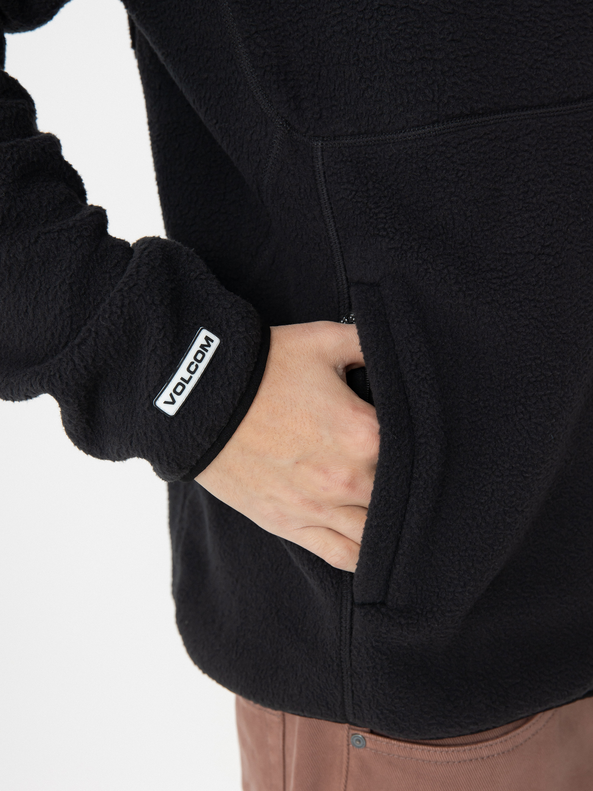 Чоловіча Термосвітшот Volcom Fleecer Full Zip (black)