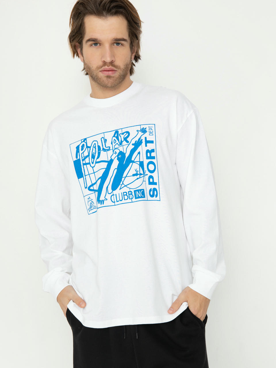 Лонгслів Polar Skate Clubb Inc (white)