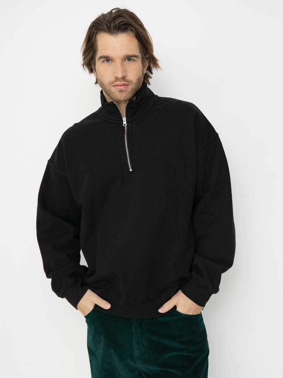 Світшот Polar Skate Frankie Half Zip (black)