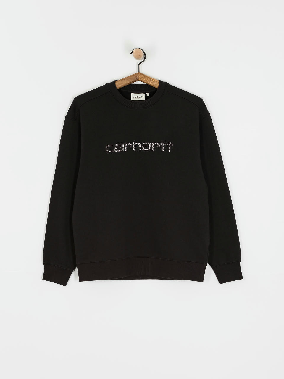 Світшот Carhartt WIP Rivet Script Wmn (black/silver)