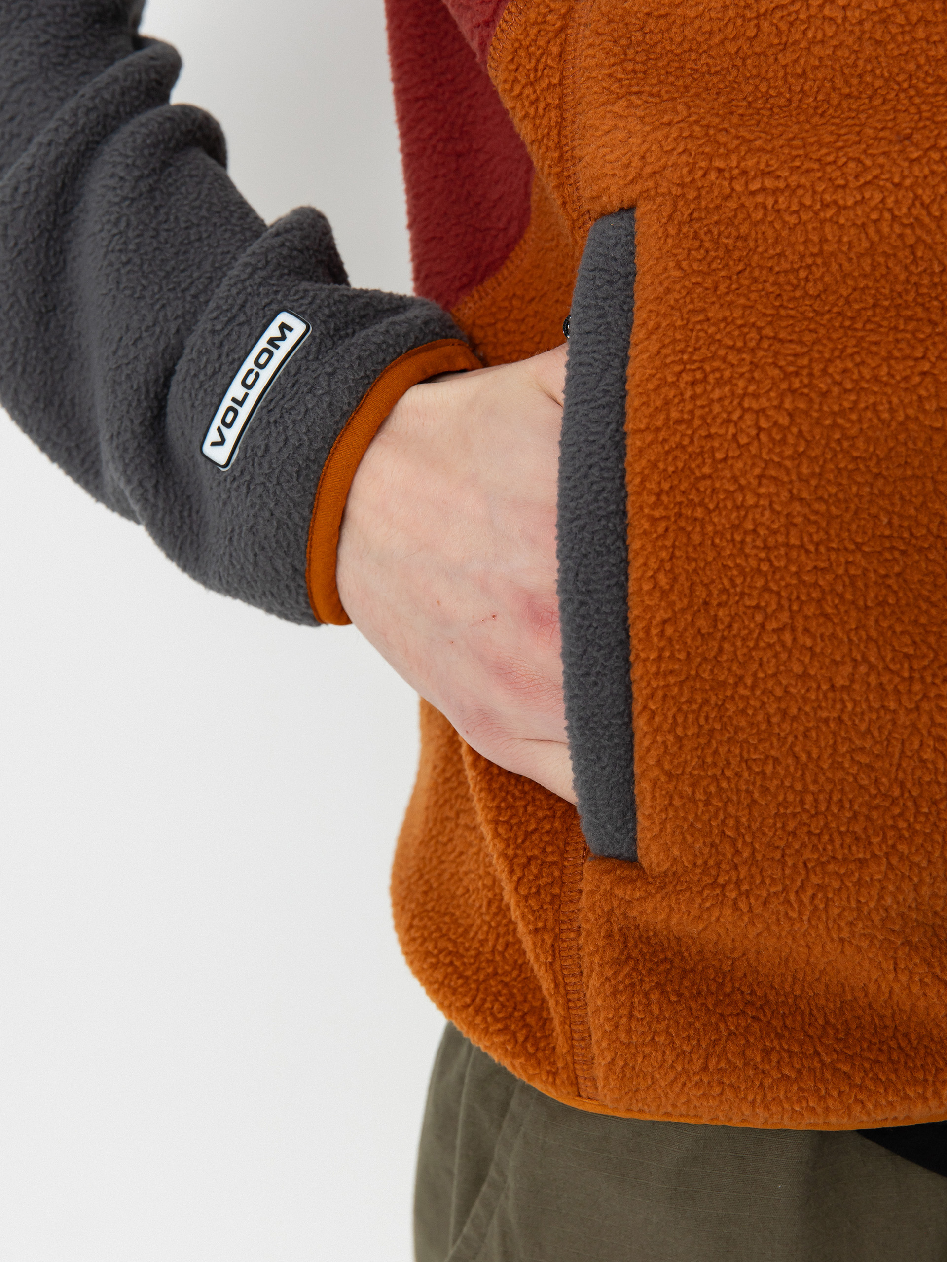 Чоловіча Термосвітшот Volcom Fleecer Full Zip (charcoal)