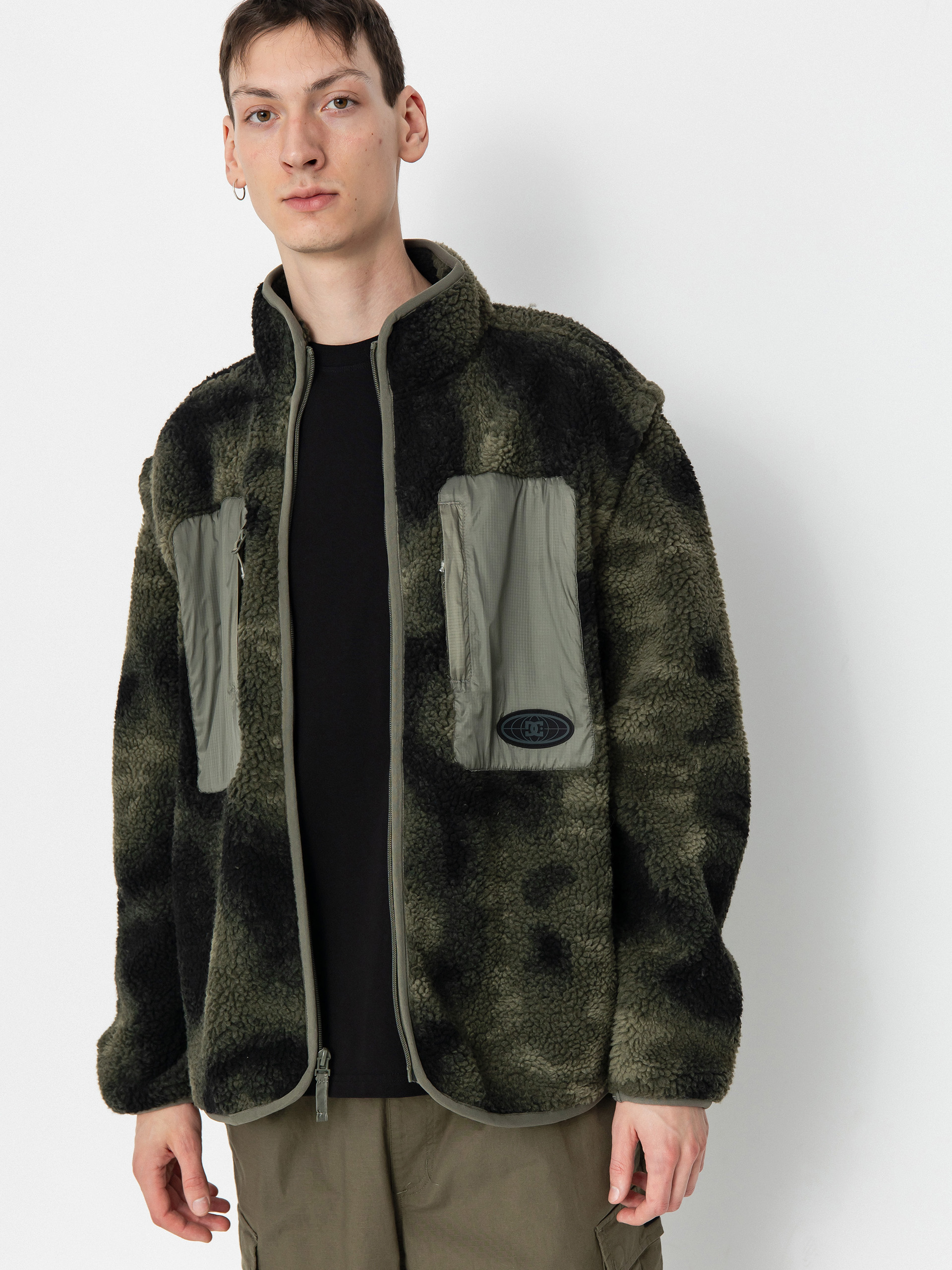 u0424u043bu0456u0441u043eu0432u0438u0439 u0441u0432u0435u0442u0440 DC Traverse (olive overspray prnt)