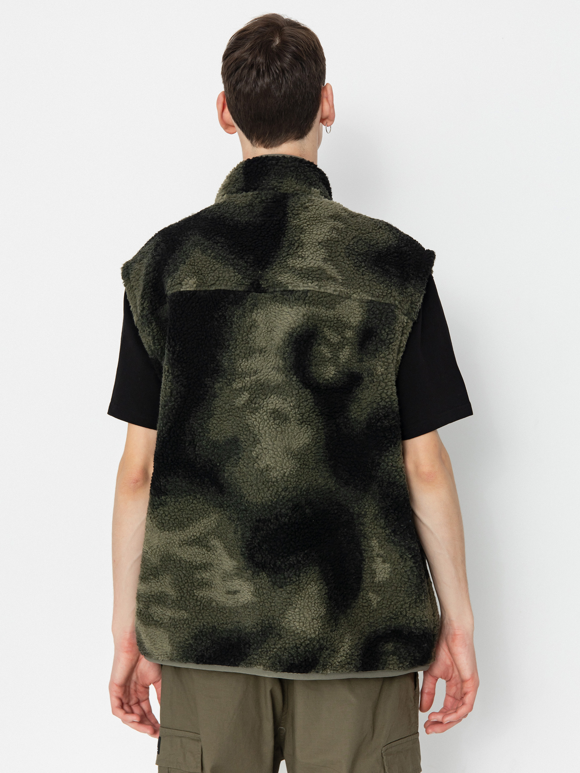 Чоловічий Флісовий светр DC Traverse (olive overspray prnt)