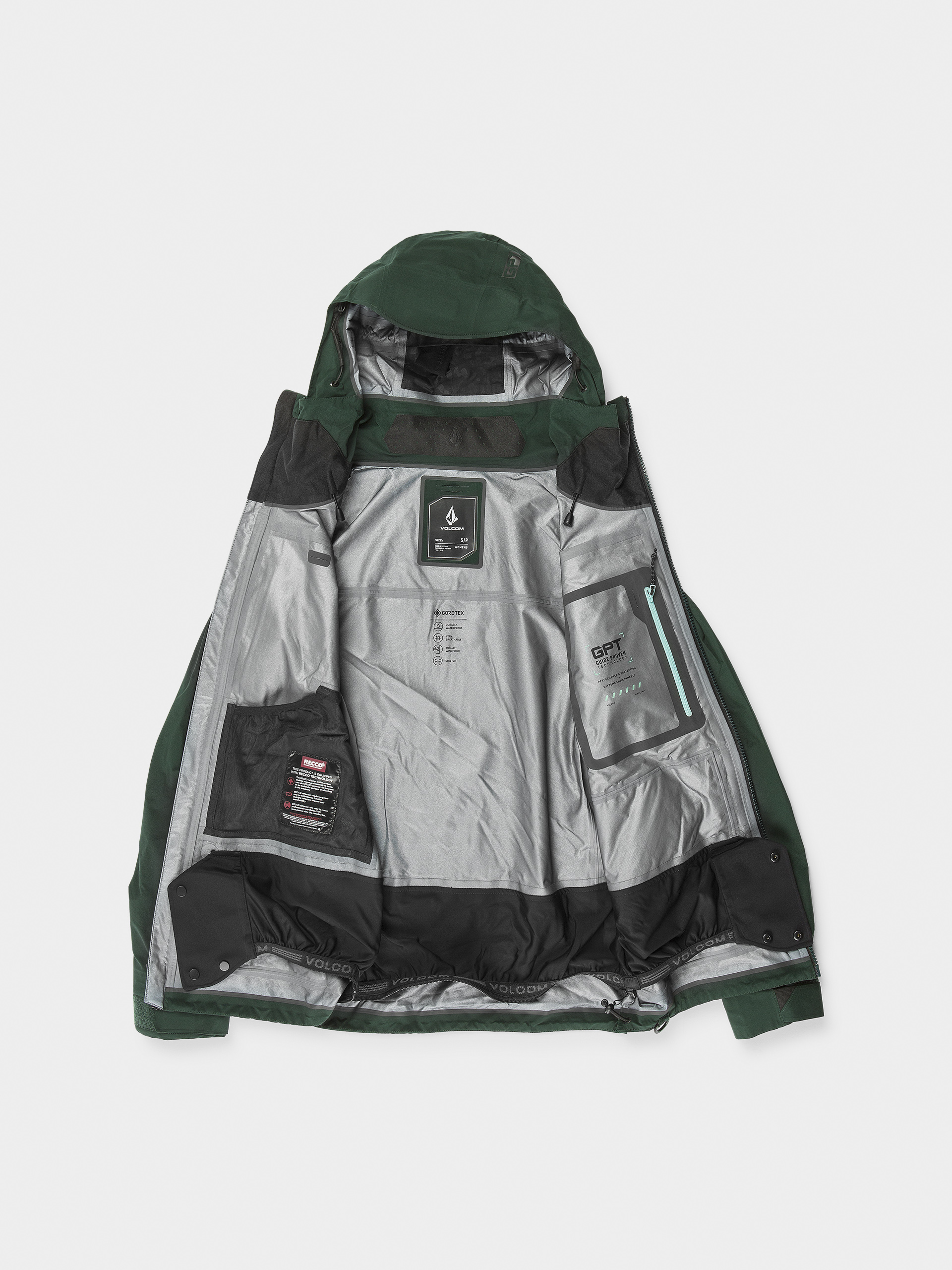 Жіноча Сноубордична куртка Volcom Vs 3L Stretch Gore (scarab)