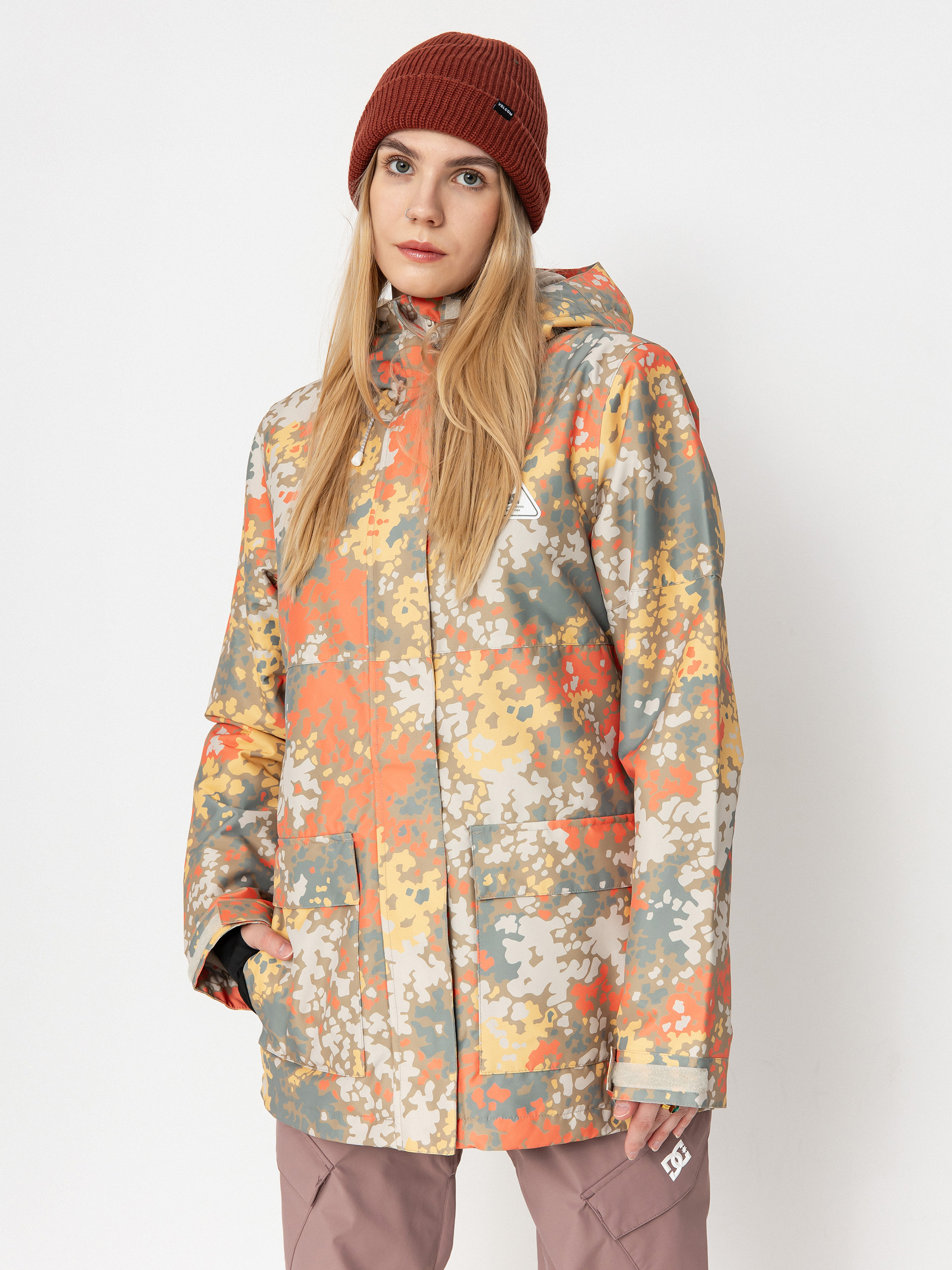 Жіноча Сноубордична куртка DC Cruiser (fractal coral)
