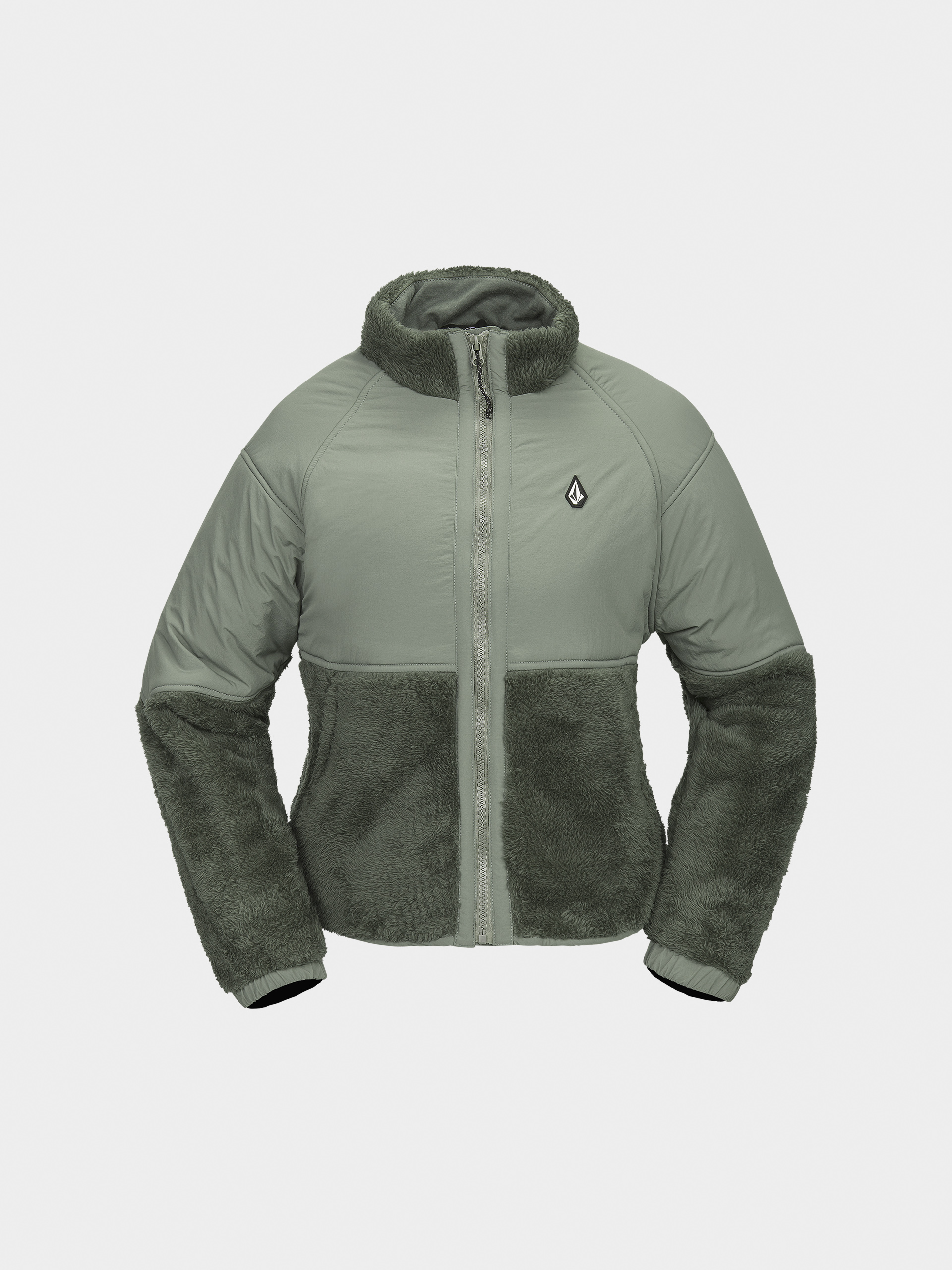 Жіноча Сноубордична куртка Volcom Daphne Full Zip (lichen green)