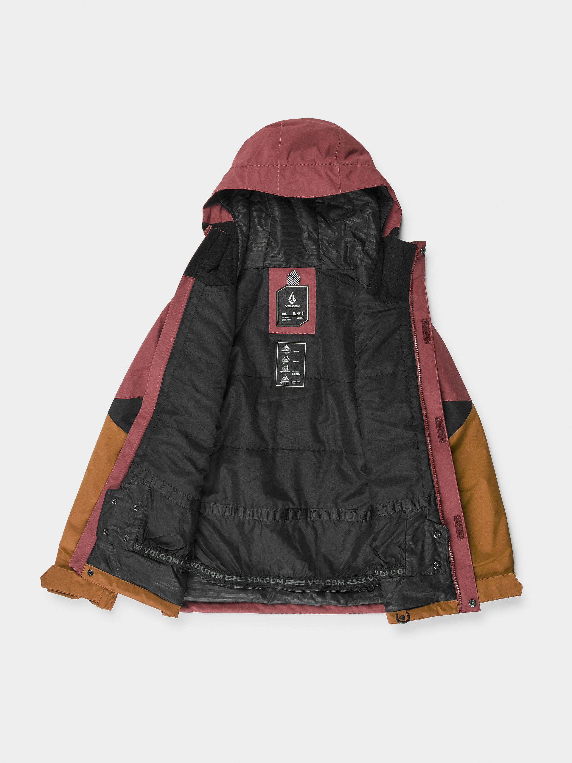 Сноубордична куртка Volcom Vernon Ins JR (redwood)