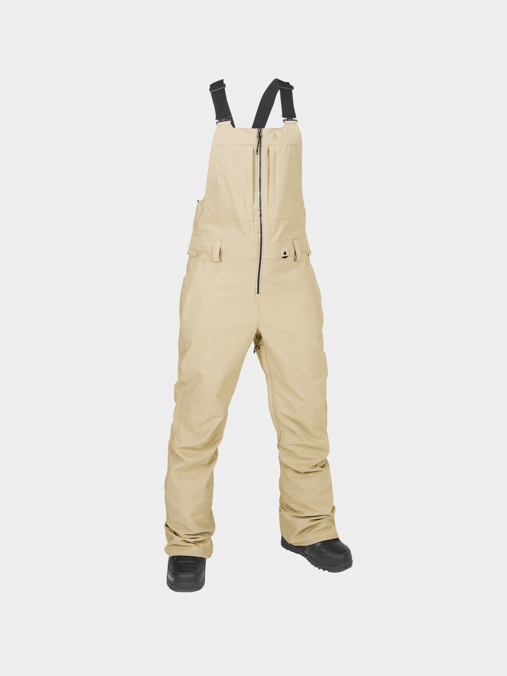 VOLCOM SWIFT BIB OVERALL SAND ベージュ Сноубордичні штани Volcom Swift Bib Overall Wmn - бежевий (sand)