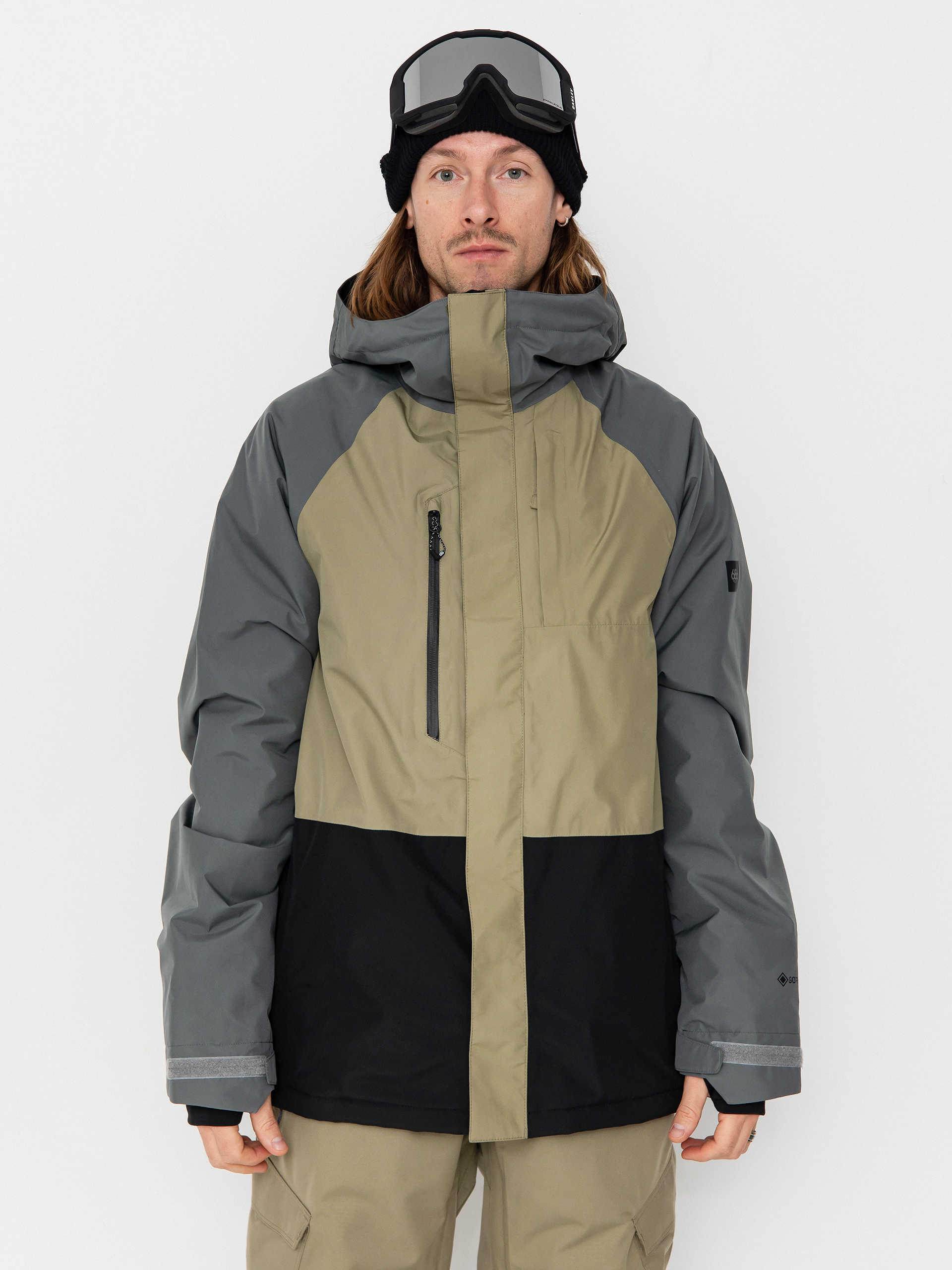 Сноубордична куртка 686 Gore Tex Core Inslulated (rhino grey colorblock)