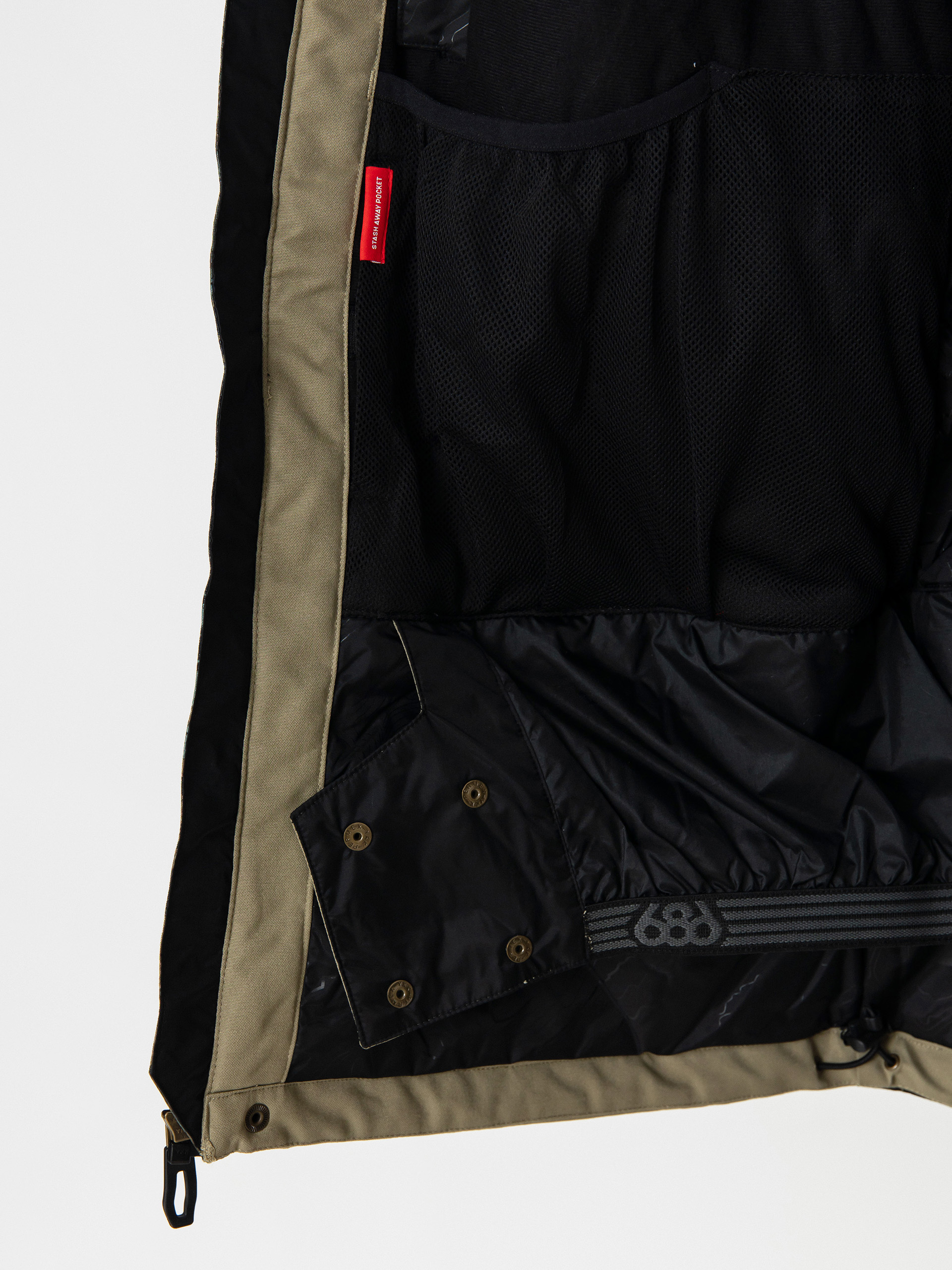 Чоловіча Сноубордична куртка 686 Geo Insulated (cypress green hemisphere colorblock)