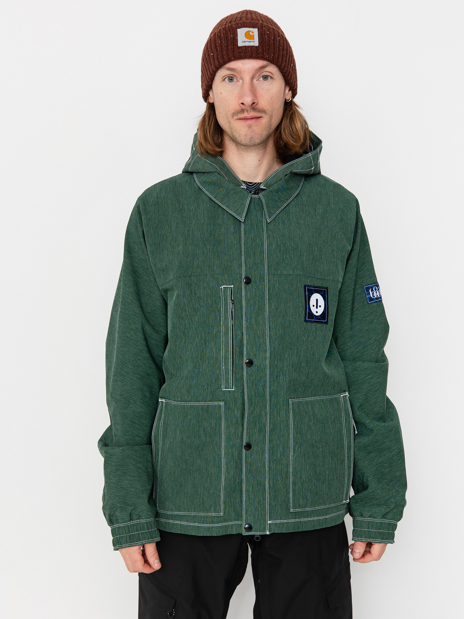 Чоловіча Сноубордична куртка 686 Dojo (forest green denim)