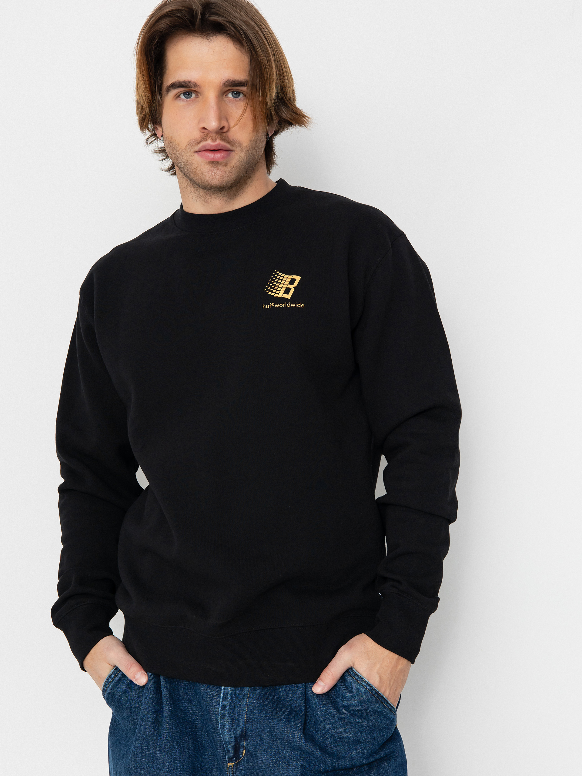 Світшот HUF X Bronze Worldwide Crewneck