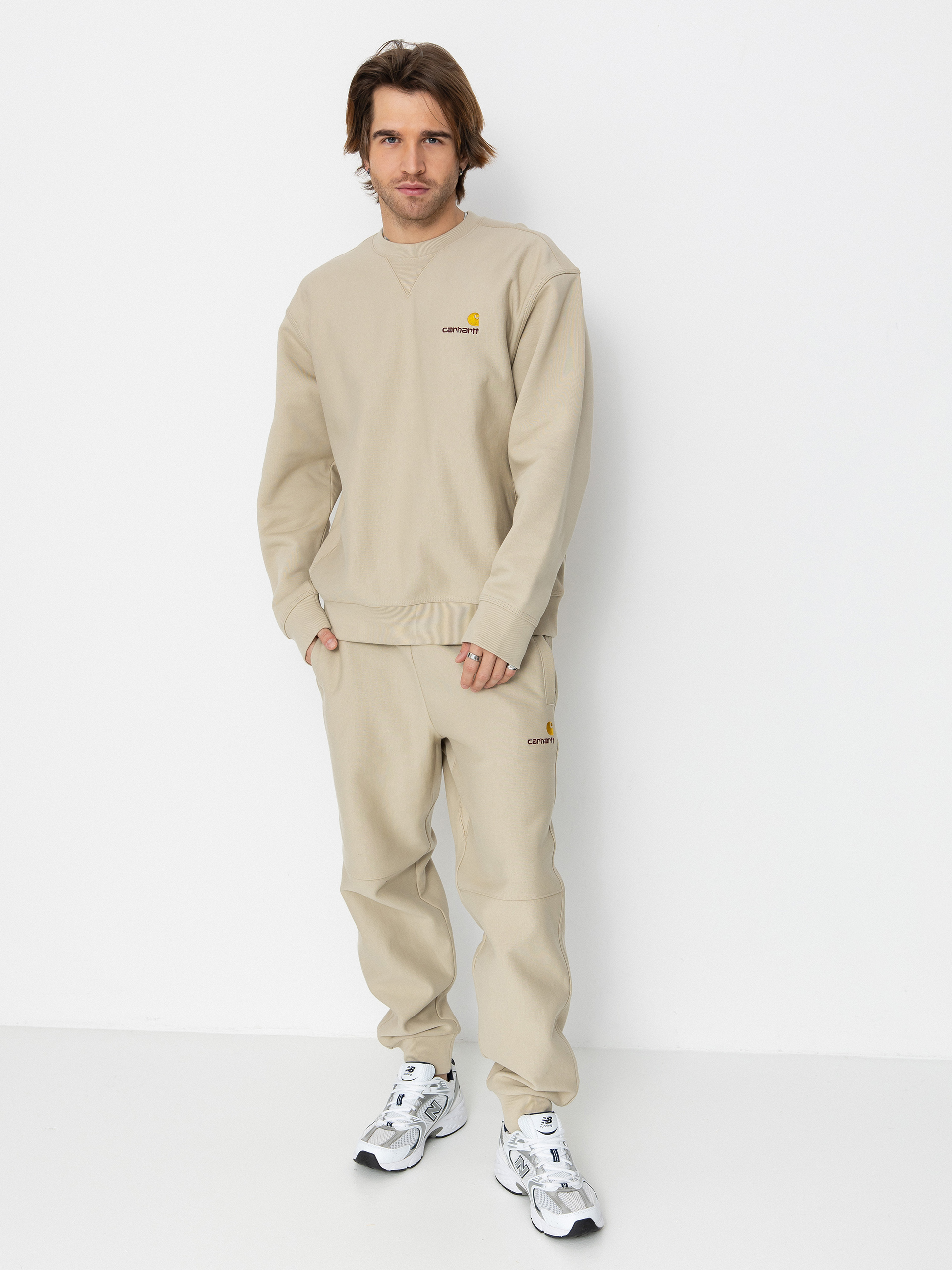 Світшот Carhartt WIP American Script (fleur de sel)