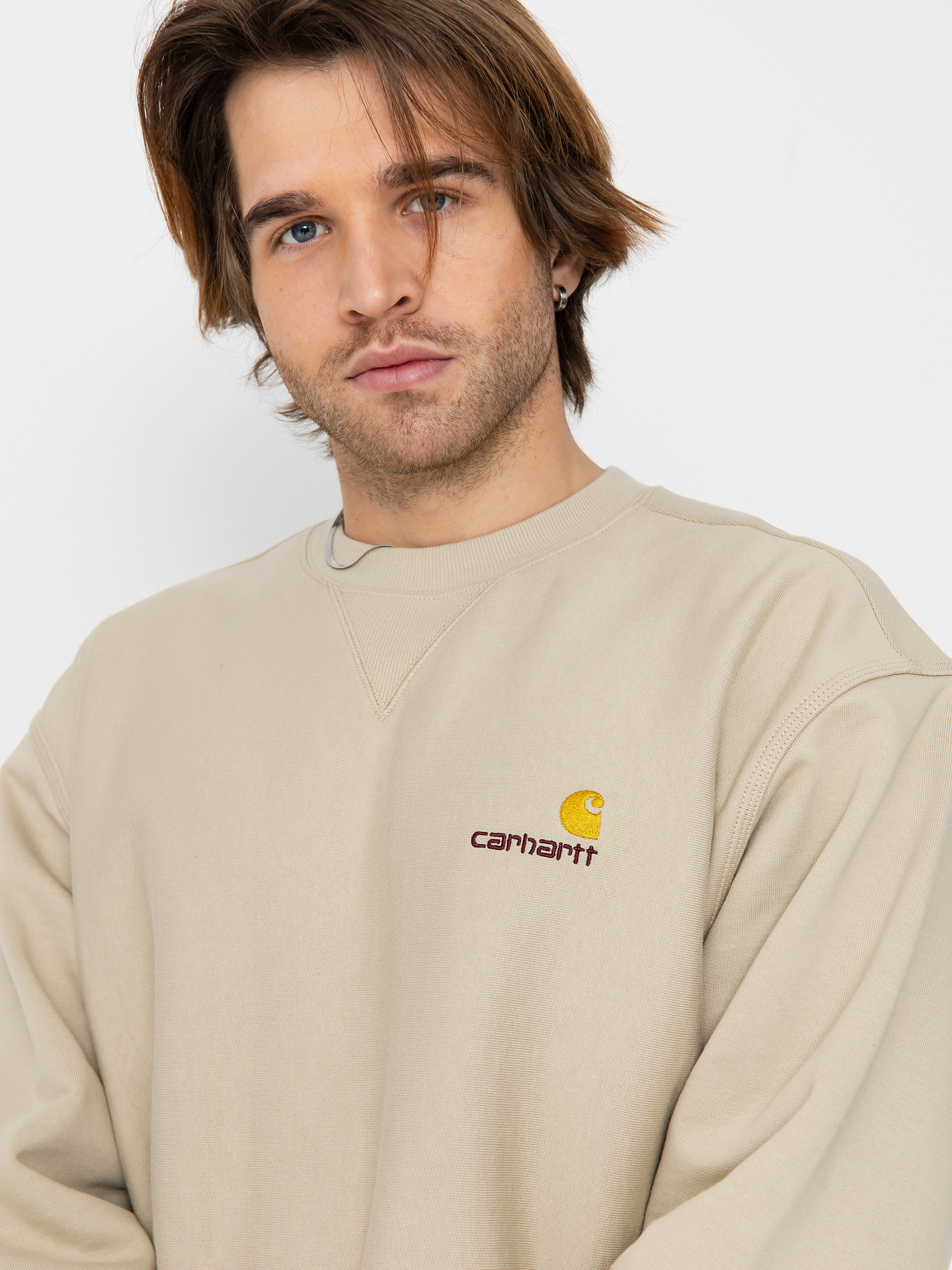 Світшот Carhartt WIP American Script (fleur de sel)