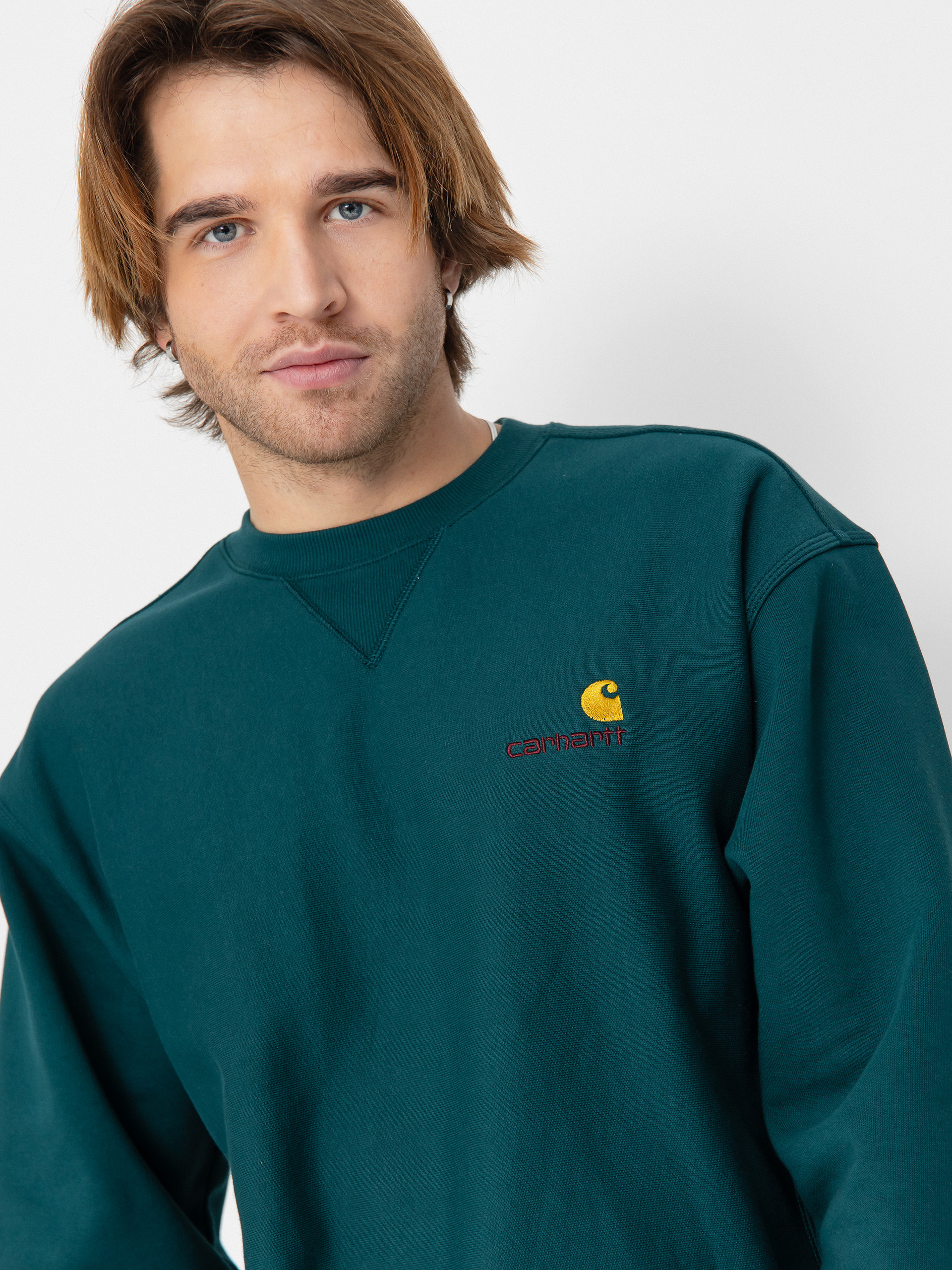 Світшот Carhartt WIP American Script (malachite)