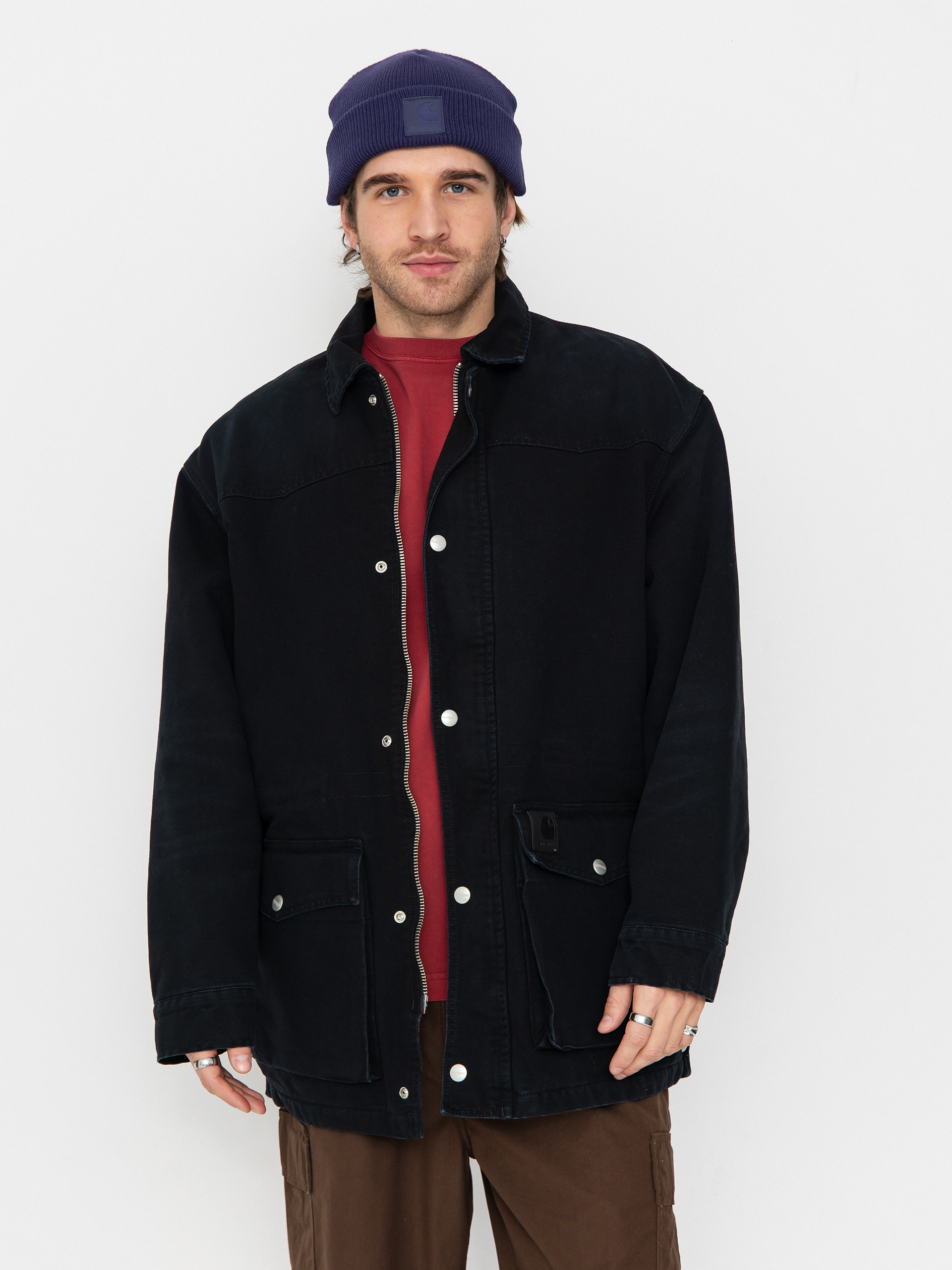 Куртка Carhartt WIP OG Santa Fe Coat (black/black)