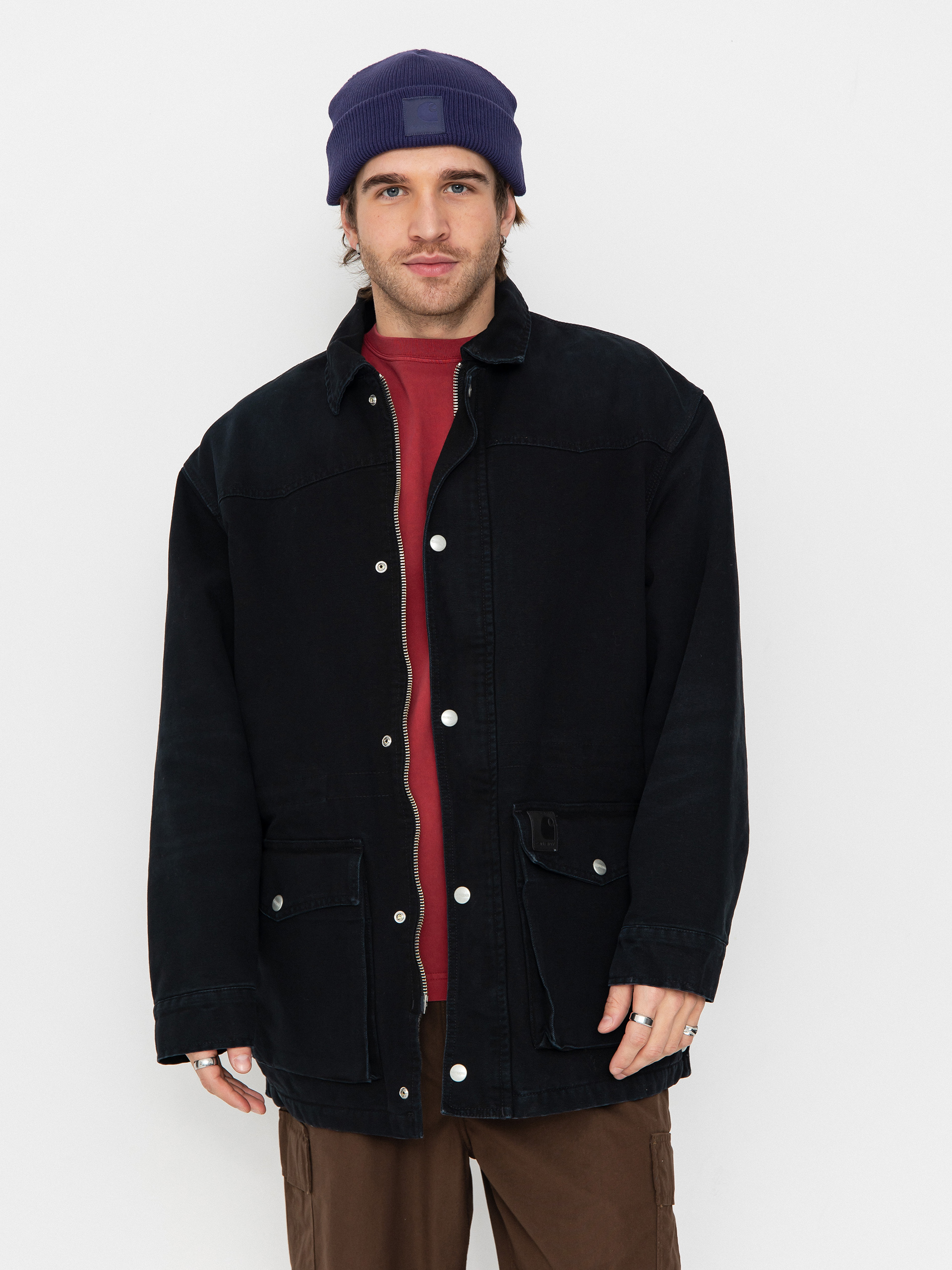 u041au0443u0440u0442u043au0430 Carhartt WIP OG Santa Fe Coat (black/black)