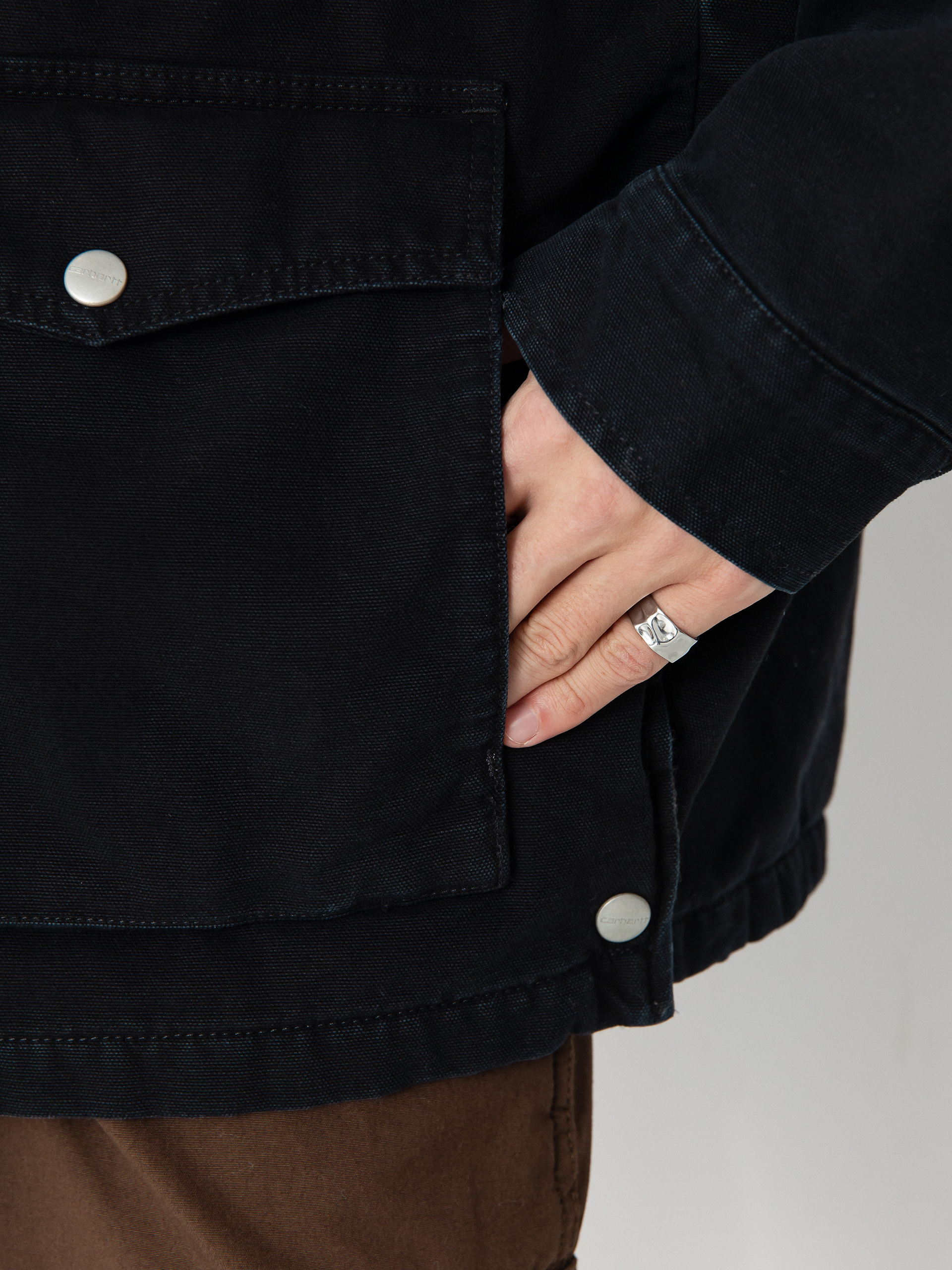 Куртка Carhartt WIP OG Santa Fe Coat (black/black)