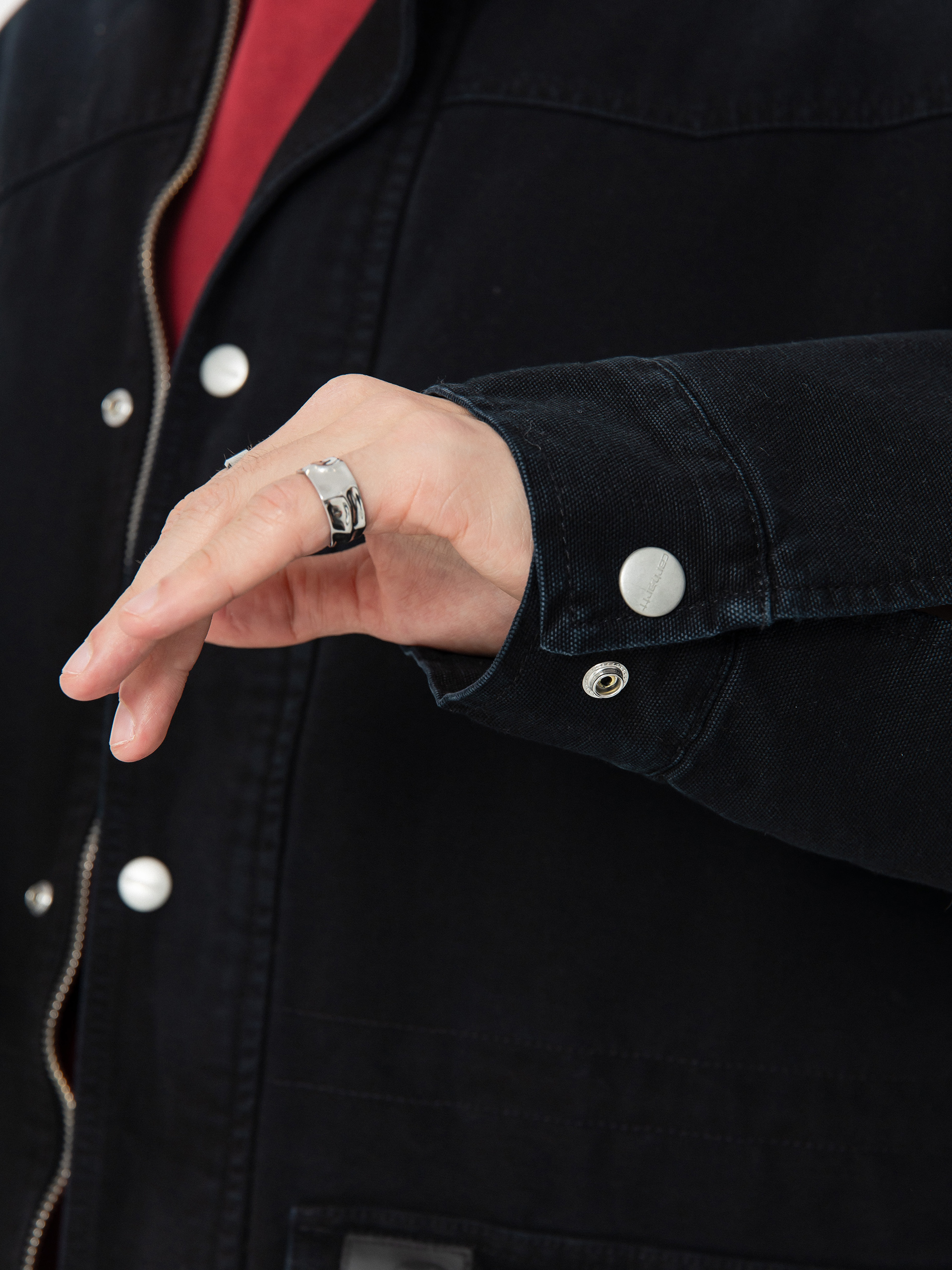 Куртка Carhartt WIP OG Santa Fe Coat (black/black)