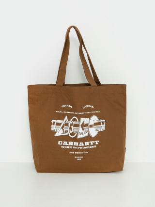 Сумка Carhartt WIP Canvas Graphic Tote (runaway print hamilton brown)