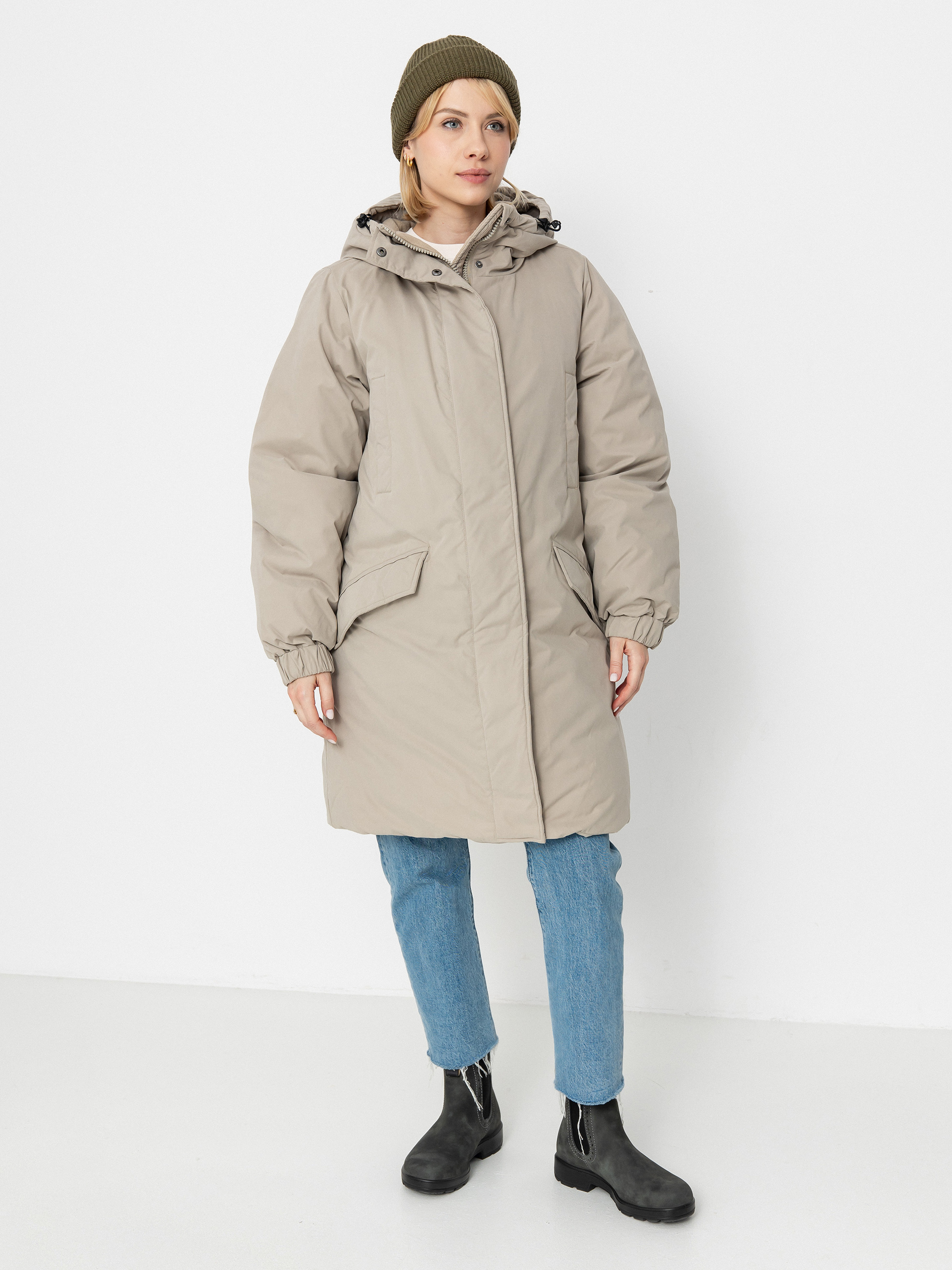 Куртка Volcom Sleepi Puff Up Parka Wmn (light khaki)