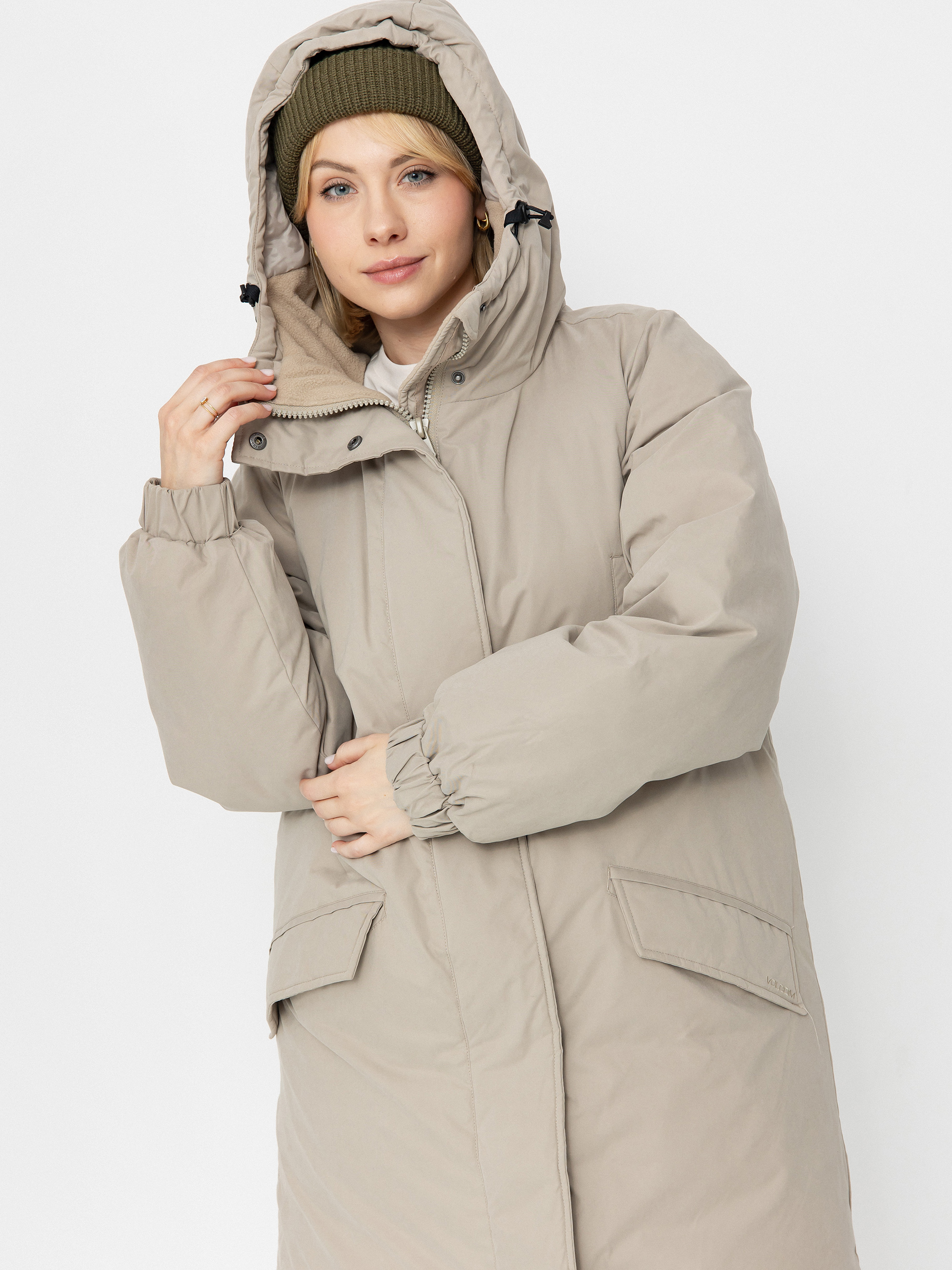 Куртка Volcom Sleepi Puff Up Parka Wmn (light khaki)