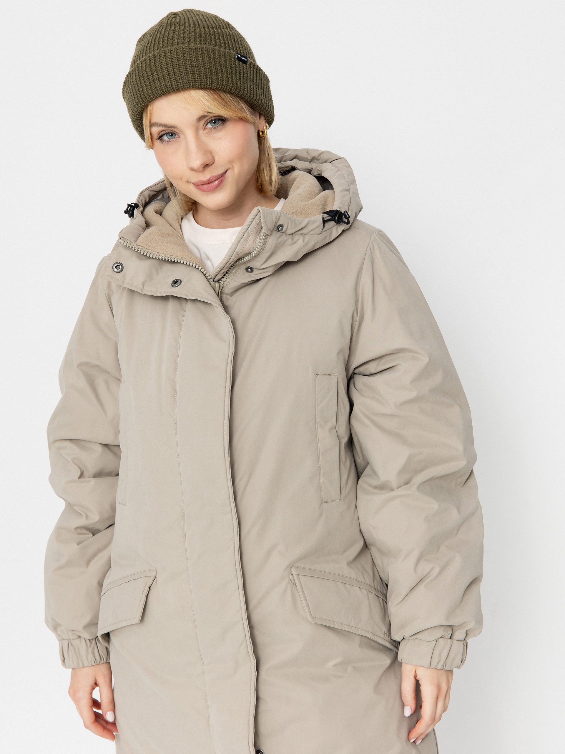 Куртка Volcom Sleepi Puff Up Parka Wmn (light khaki)