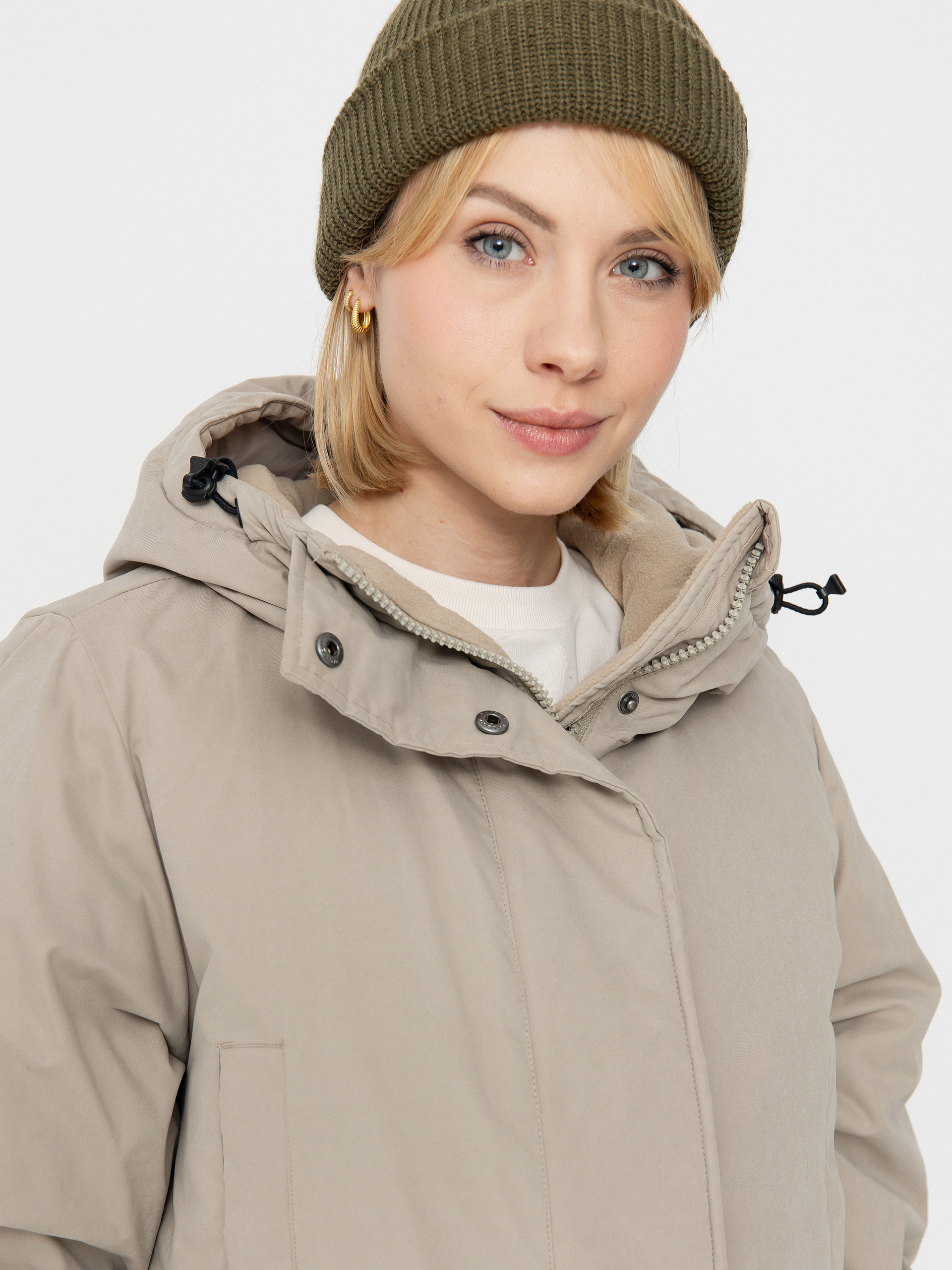 Куртка Volcom Sleepi Puff Up Parka Wmn (light khaki)