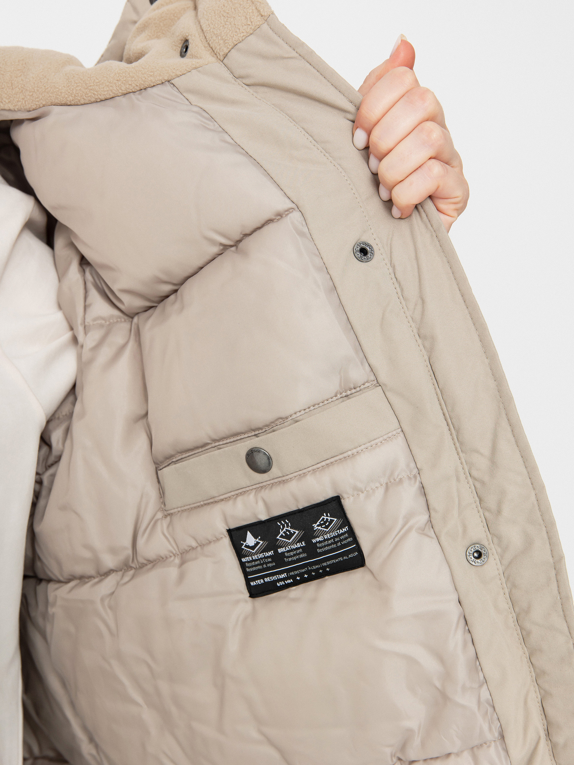 Куртка Volcom Sleepi Puff Up Parka Wmn (light khaki)